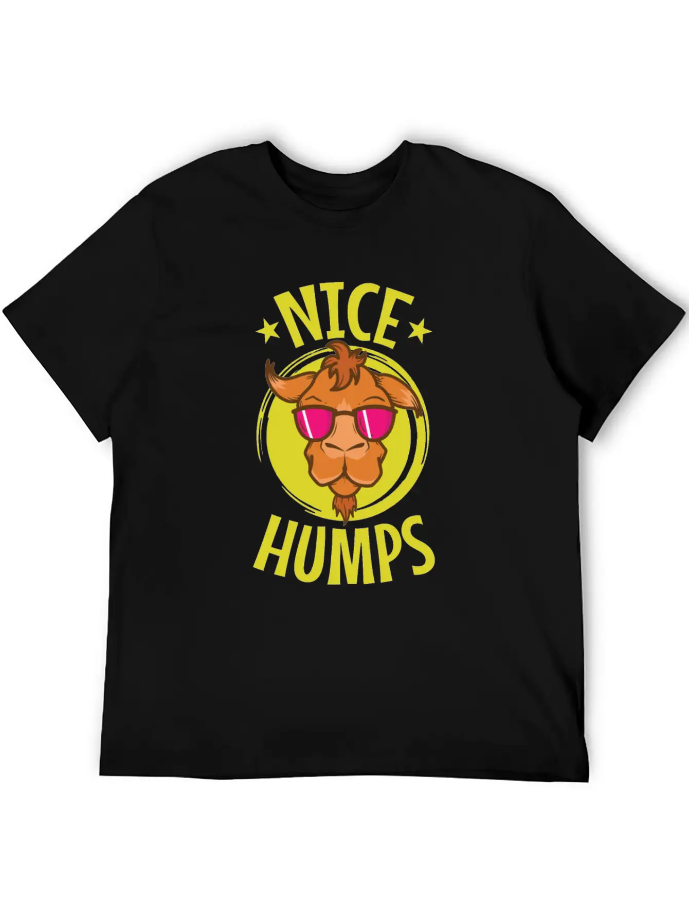 Nice Humps Cool Camel Dromedary Unisex Short Sleeve Soft Cotton T-Shirt – Casual Everyday Wear