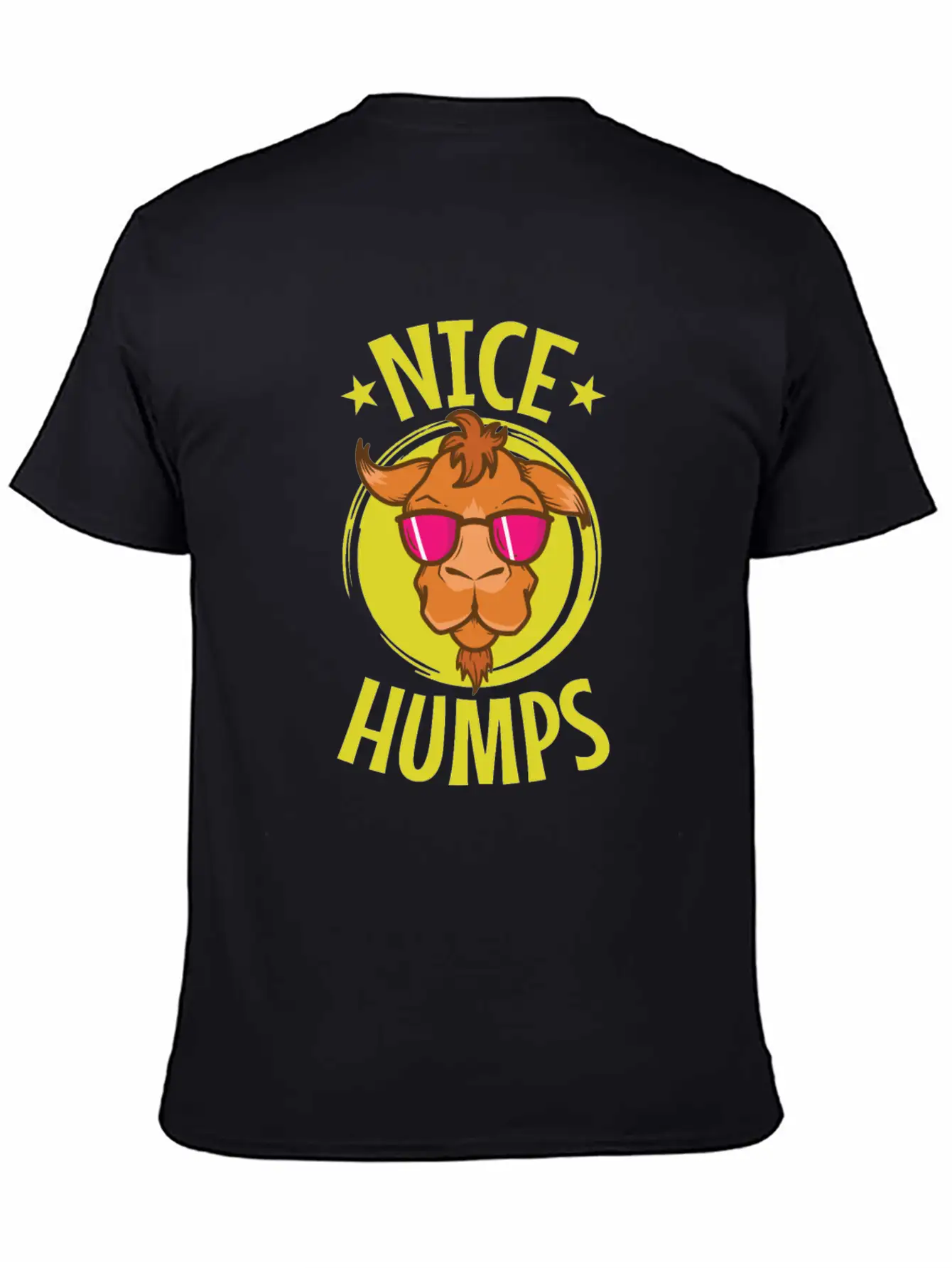Nice Humps Cool Camel Dromedary Unisex Short Sleeve Soft Cotton T-Shirt – Casual Everyday Wear