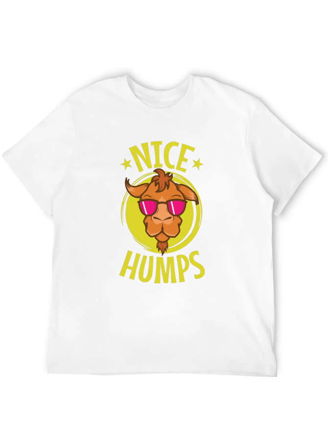 Nice Humps Cool Camel Dromedary Unisex Short Sleeve Soft Cotton T-Shirt – Casual Everyday Wear