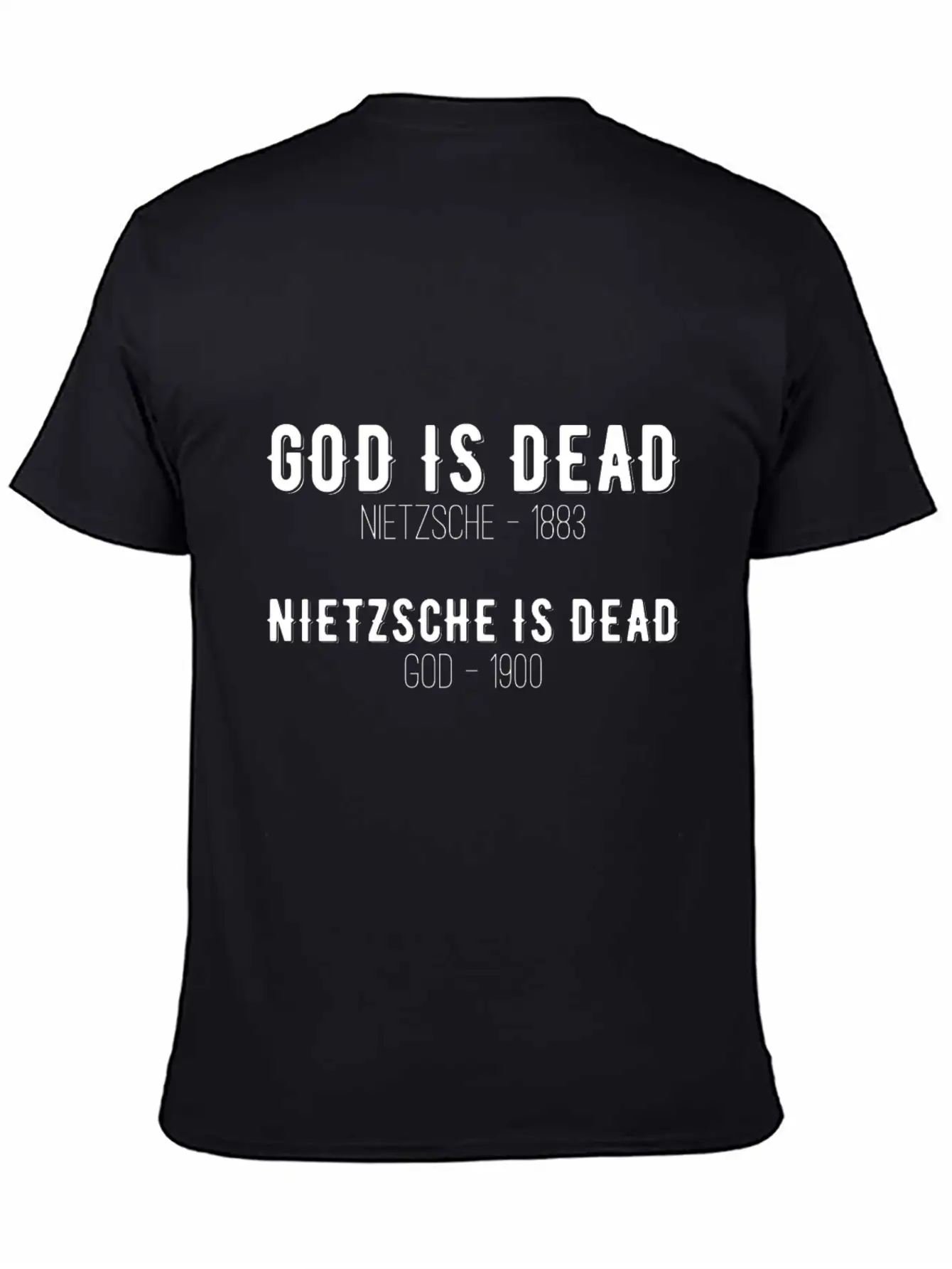 Nietzsche Philosophy Nihilist Nihilism Gift Timeless Short Sleeve Tee – Comfy And Minimalist Design