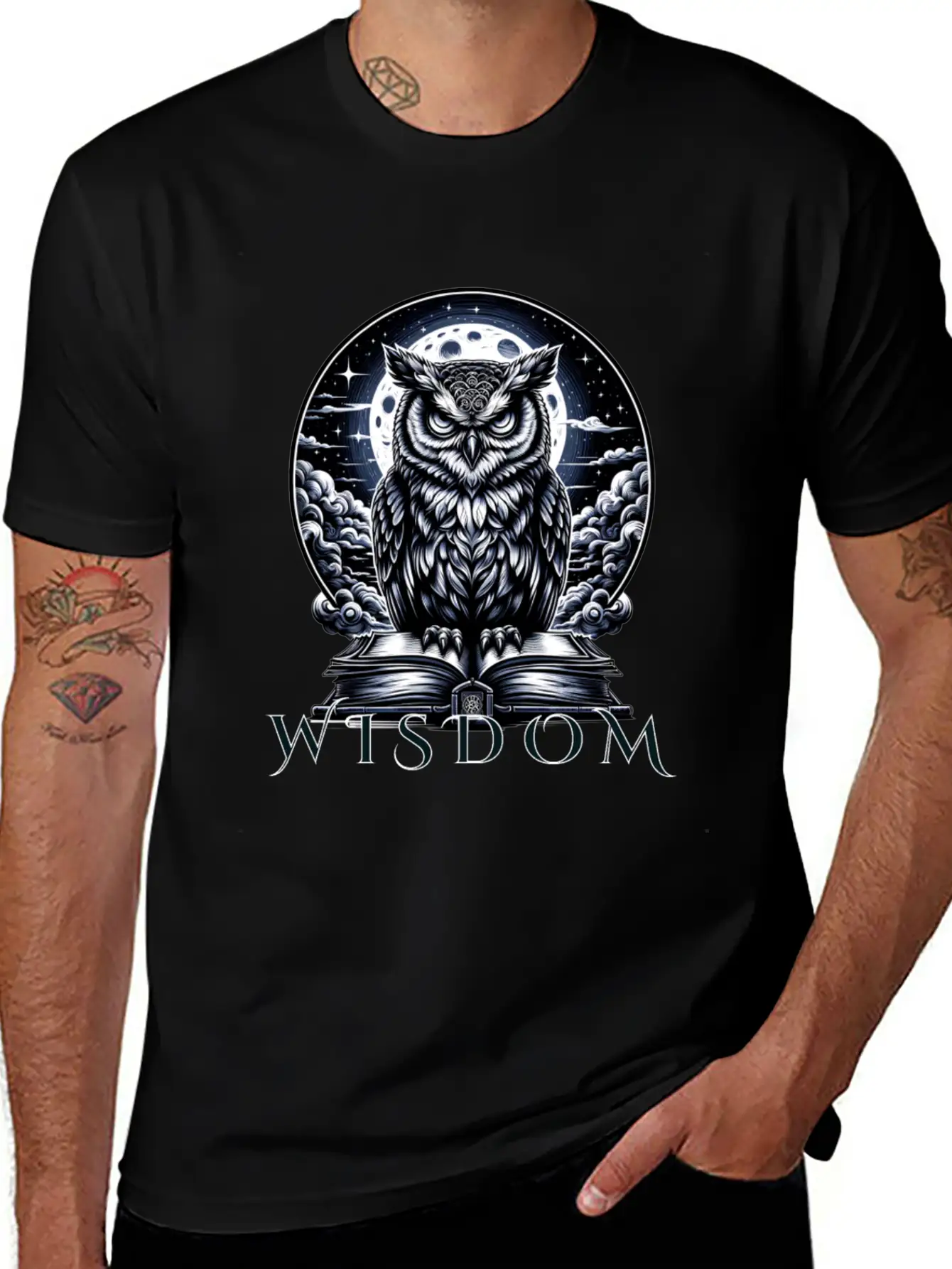 Night Owl Wisdom Stylish Everyday T-Shirt – Unisex Basic Cotton Tee