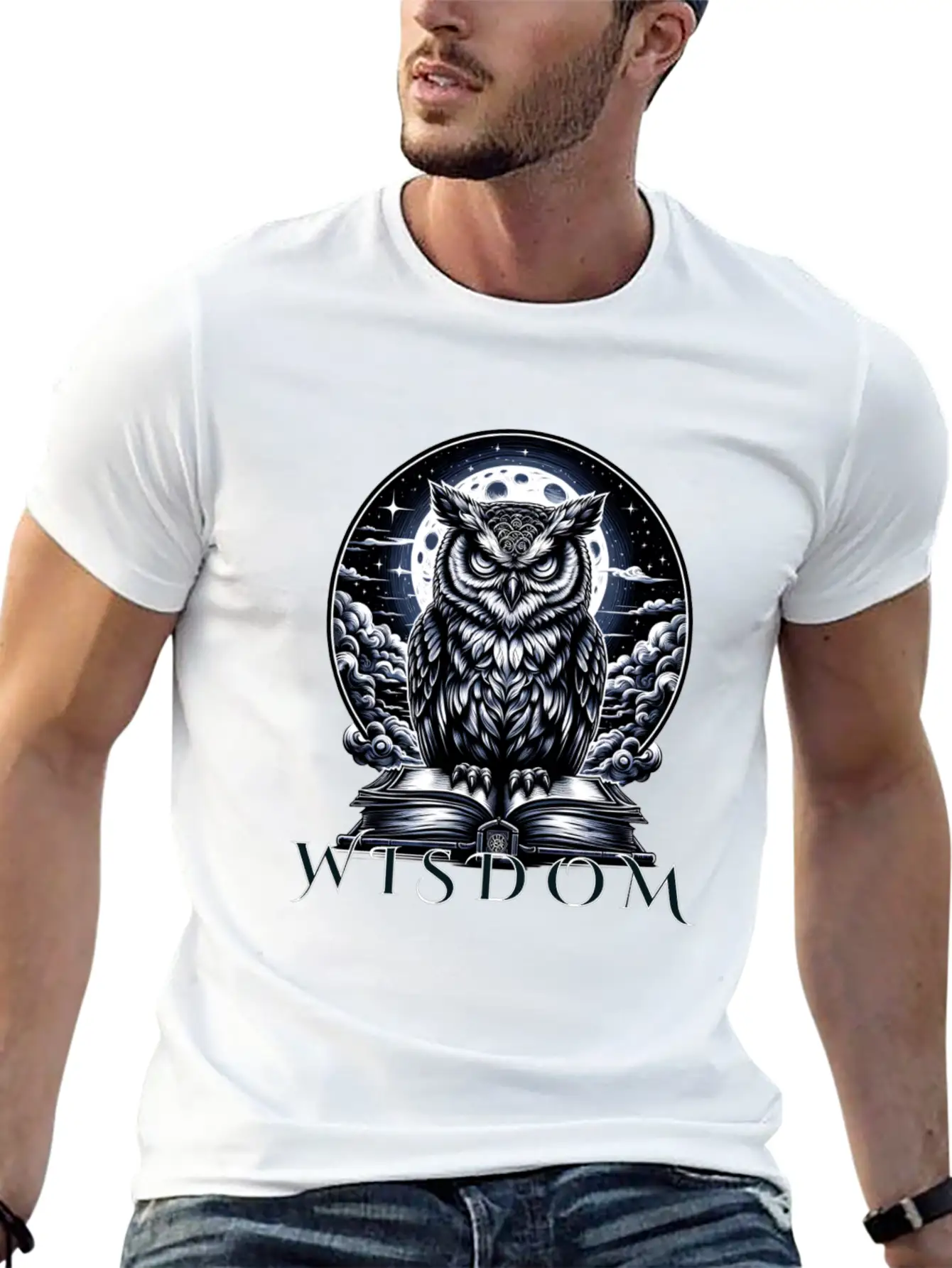 Night Owl Wisdom Stylish Everyday T-Shirt – Unisex Basic Cotton Tee
