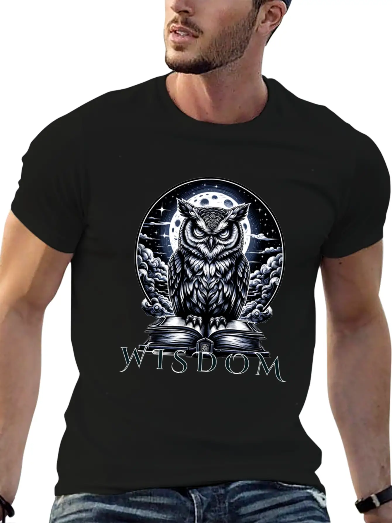 Night Owl Wisdom Stylish Everyday T-Shirt – Unisex Basic Cotton Tee