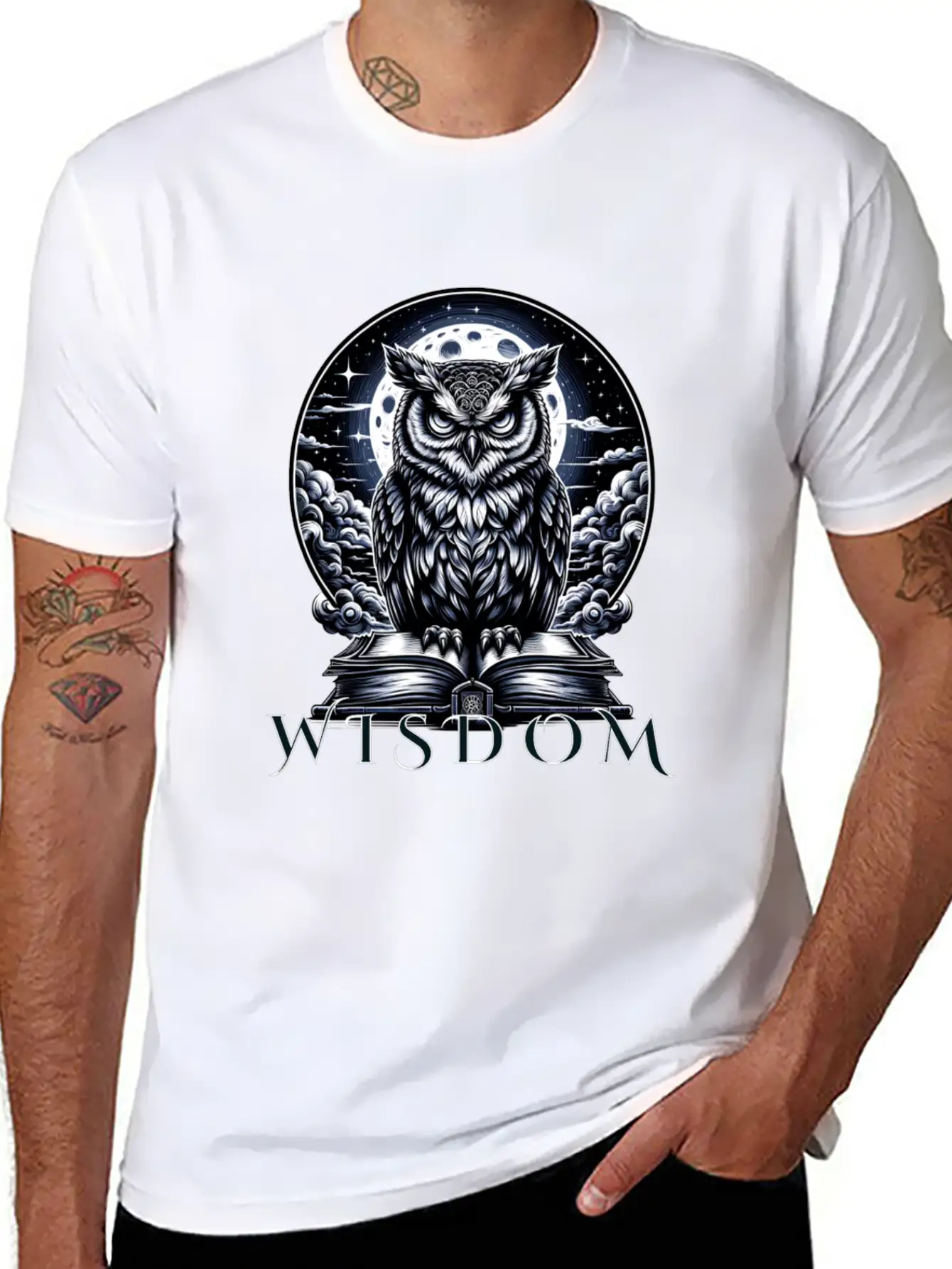 Night Owl Wisdom Stylish Everyday T-Shirt – Unisex Basic Cotton Tee