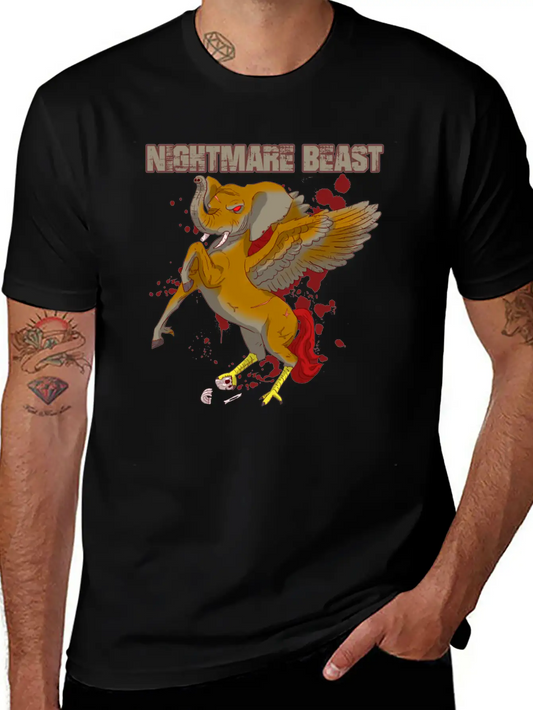 Nightmare Beast Comfortable Minimalist Graphic Tee – Summer Style Essential