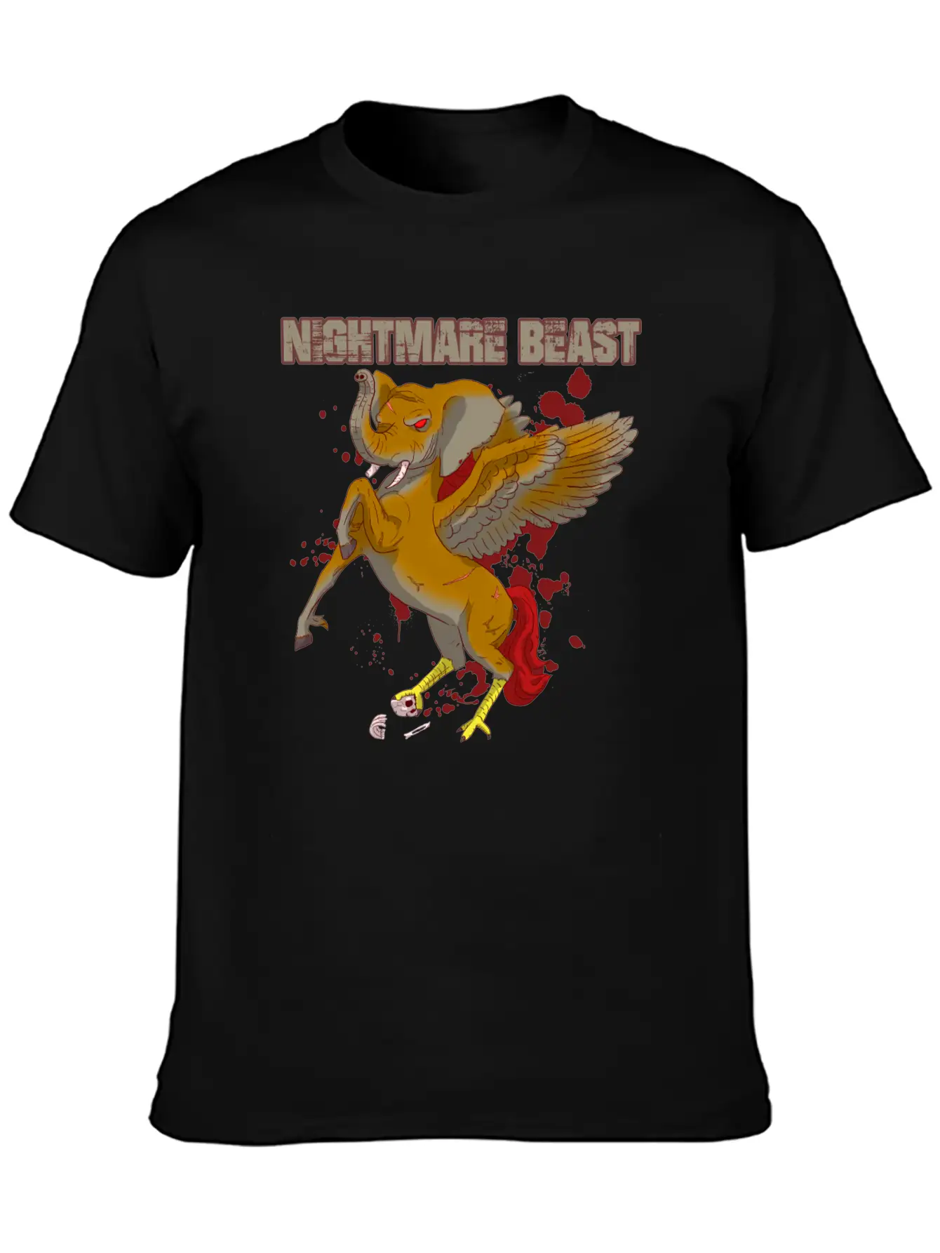 Nightmare Beast Comfortable Minimalist Graphic Tee – Summer Style Essential