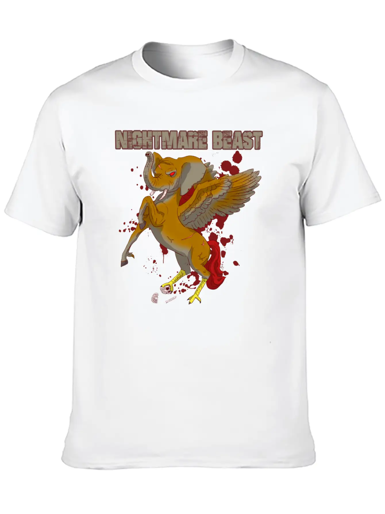 Nightmare Beast Comfortable Minimalist Graphic Tee – Summer Style Essential