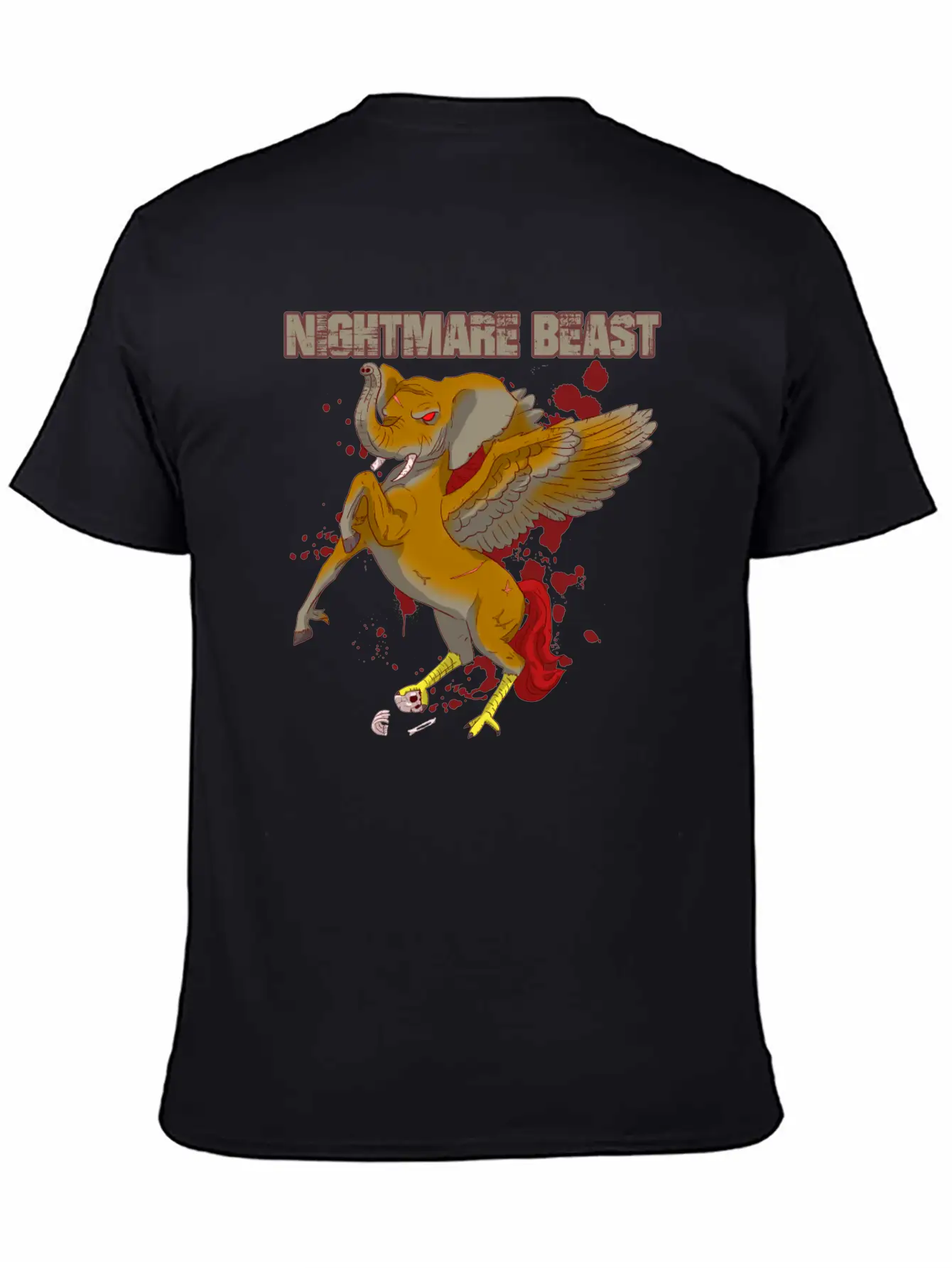 Nightmare Beast Comfortable Minimalist Graphic Tee – Summer Style Essential