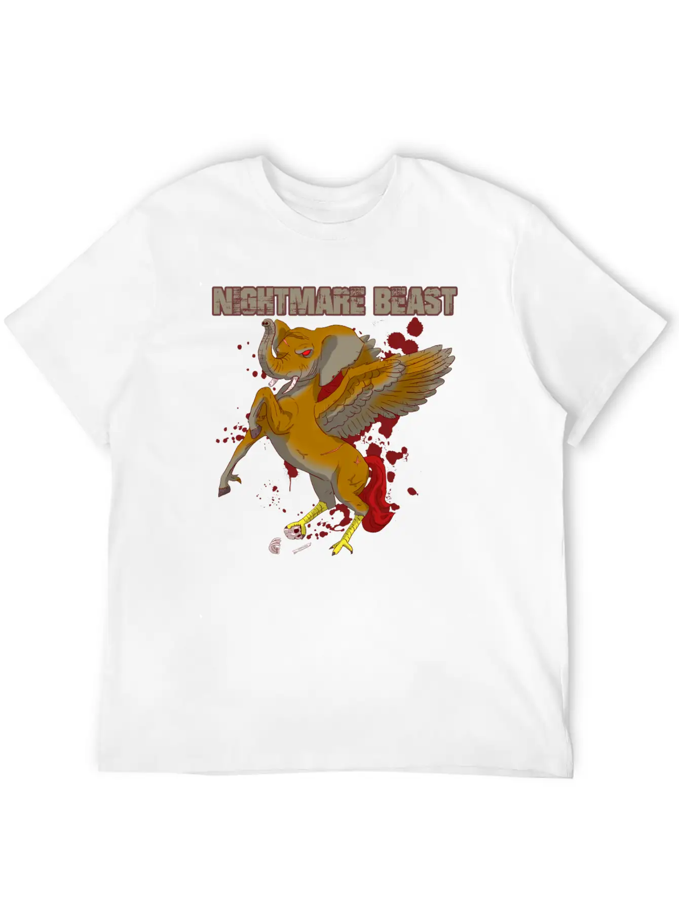 Nightmare Beast Comfortable Minimalist Graphic Tee – Summer Style Essential