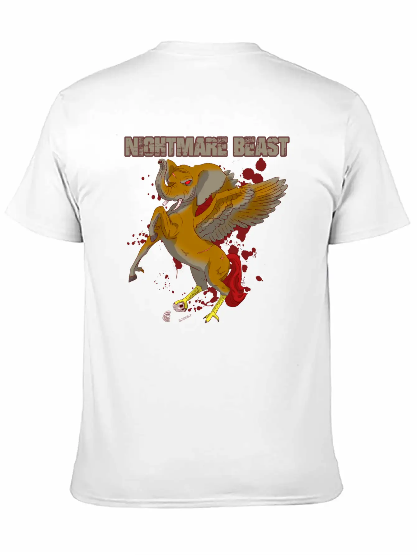 Nightmare Beast Comfortable Minimalist Graphic Tee – Summer Style Essential