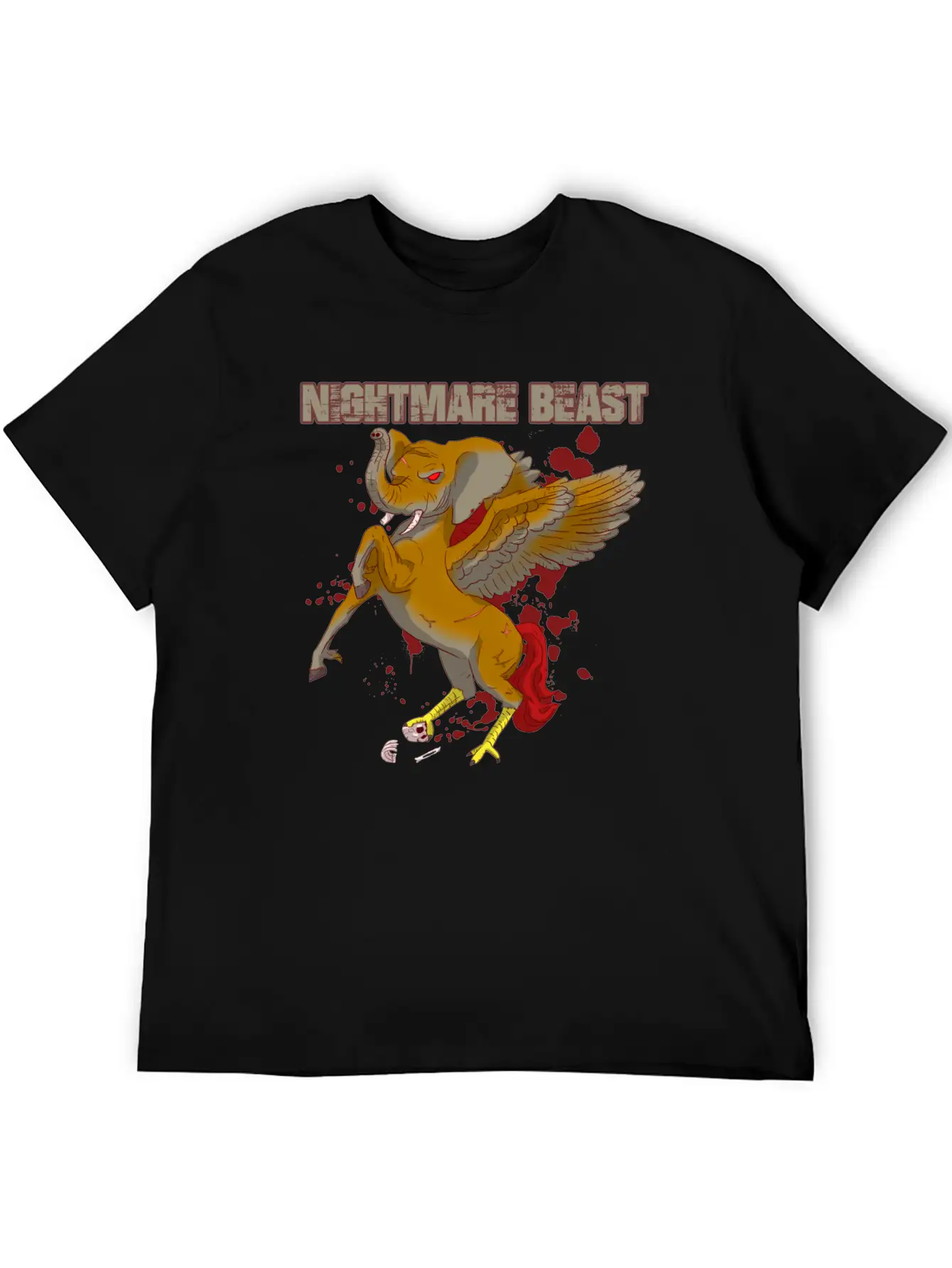Nightmare Beast Comfortable Minimalist Graphic Tee – Summer Style Essential
