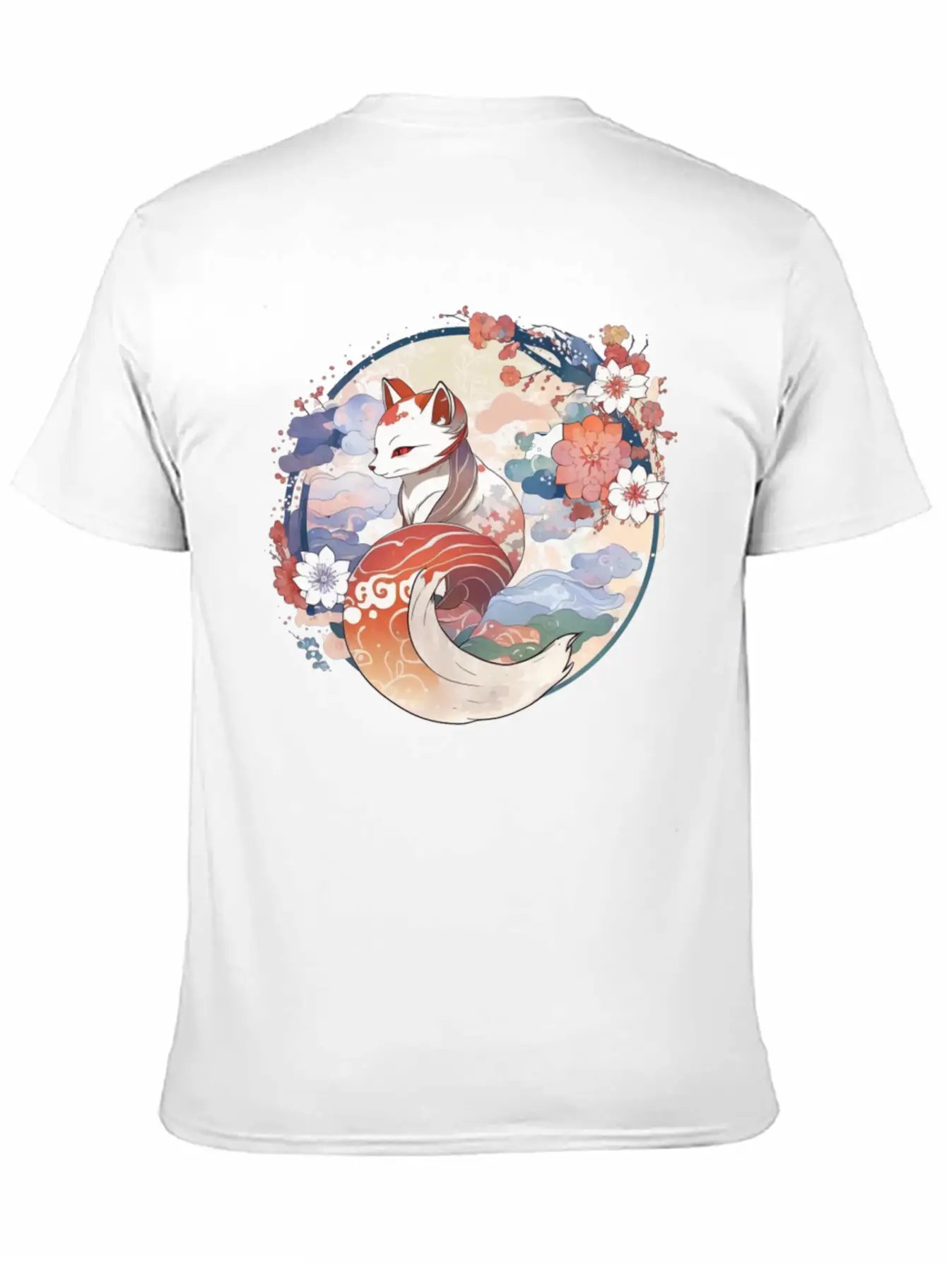 Nine Tailed Fox Spirit Stylish Everyday T-Shirt – Unisex Basic Cotton Tee
