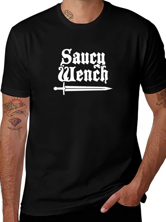 Saucy Wench Graphic Tee - Sword Design