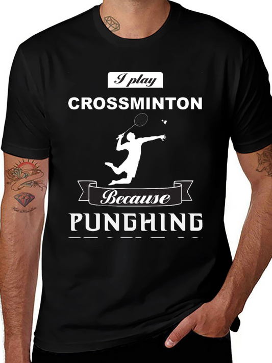 Crossminton Player T-Shirt - Punching Funny Sport Tee