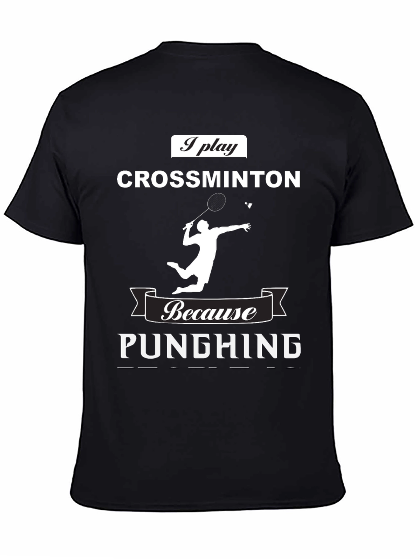 Crossminton Player T-Shirt - Punching Funny Sport Tee