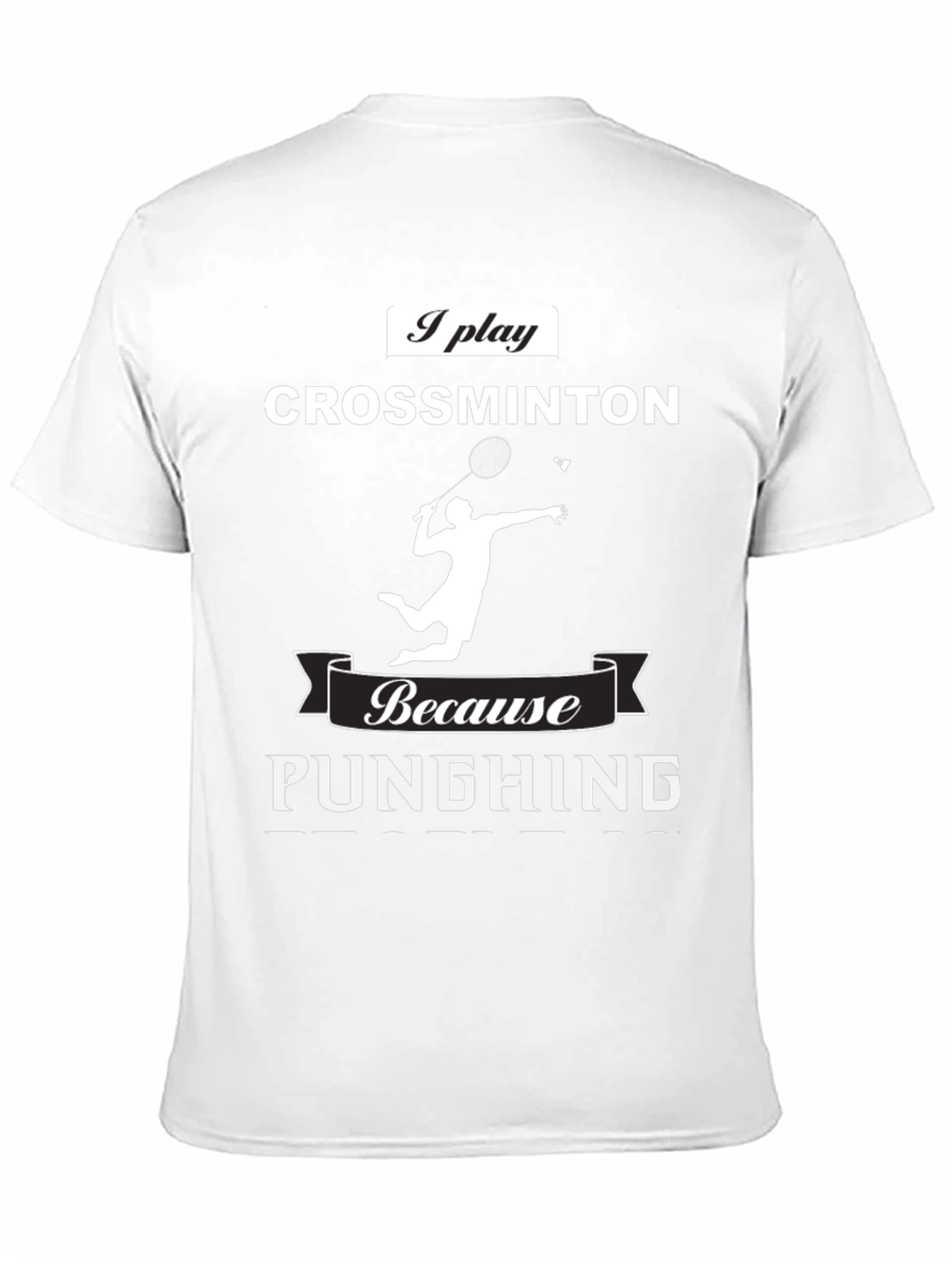 Crossminton Player T-Shirt - Punching Funny Sport Tee