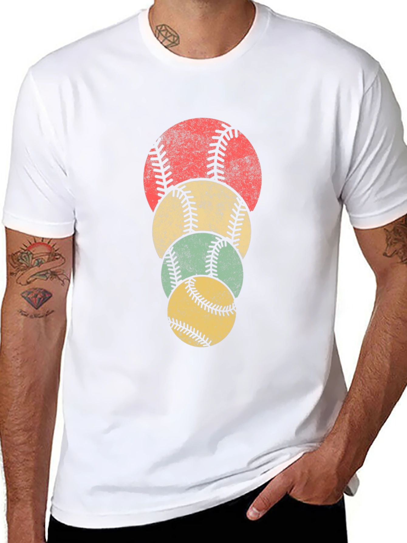 Retro Baseball Stack Tee
