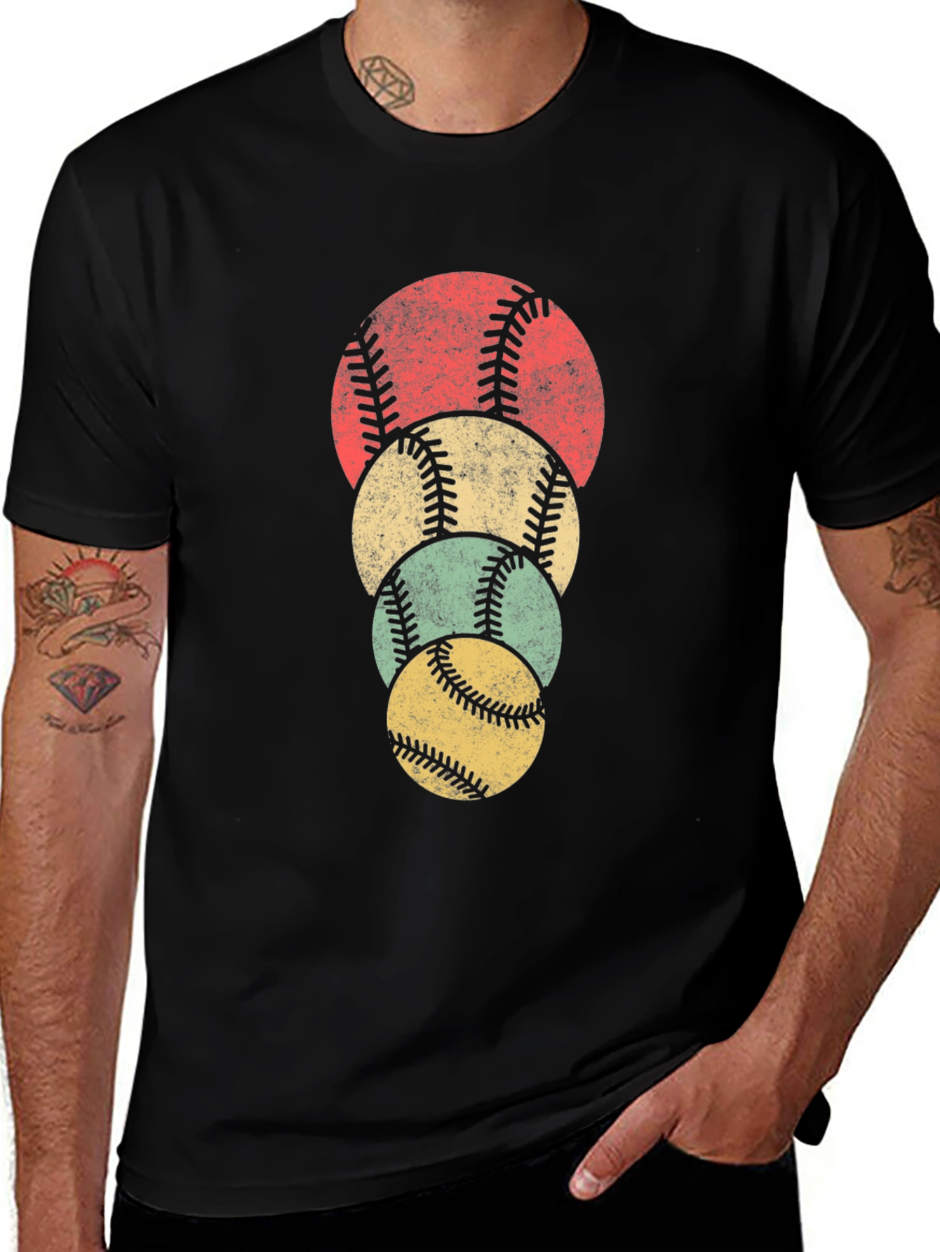 Retro Baseball Stack Tee