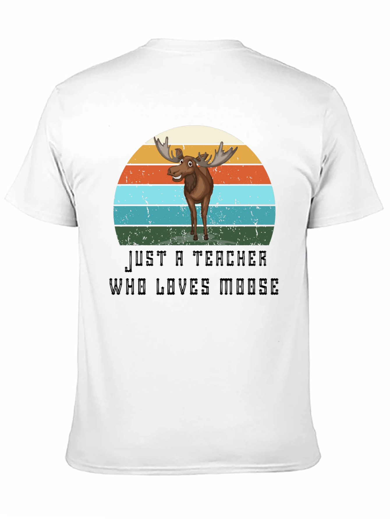 Teacher Who Loves Moose Graphic T-Shirt