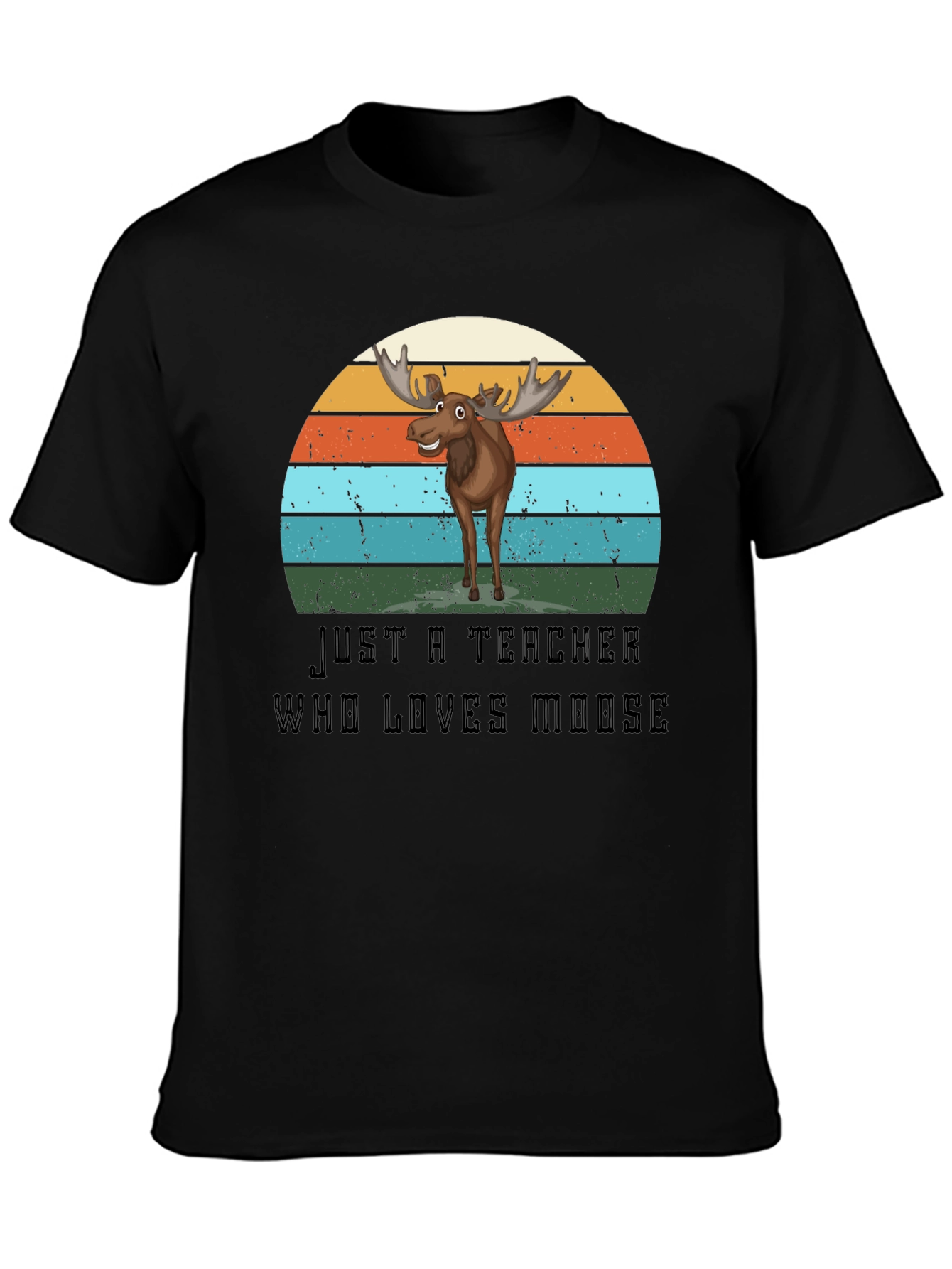 Teacher Who Loves Moose Graphic T-Shirt