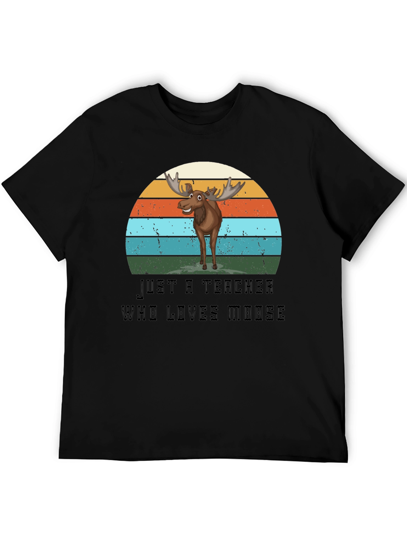 Teacher Who Loves Moose Graphic T-Shirt