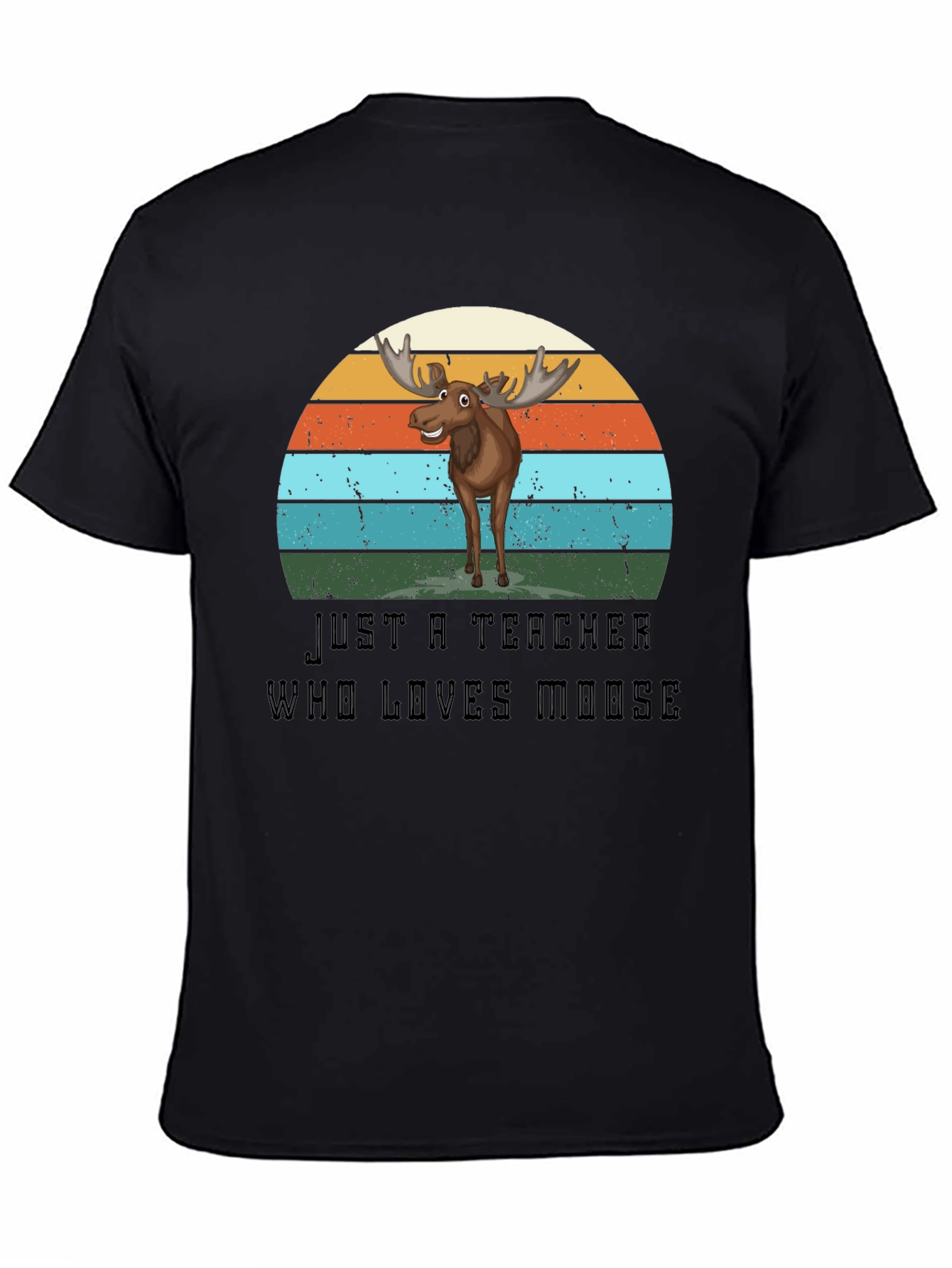 Teacher Who Loves Moose Graphic T-Shirt
