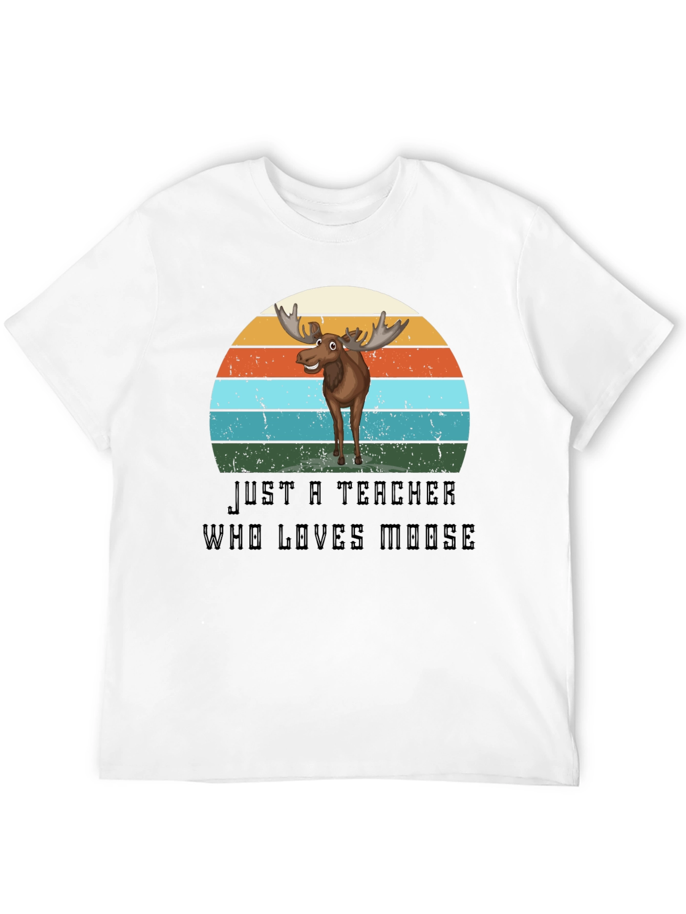 Teacher Who Loves Moose Graphic T-Shirt