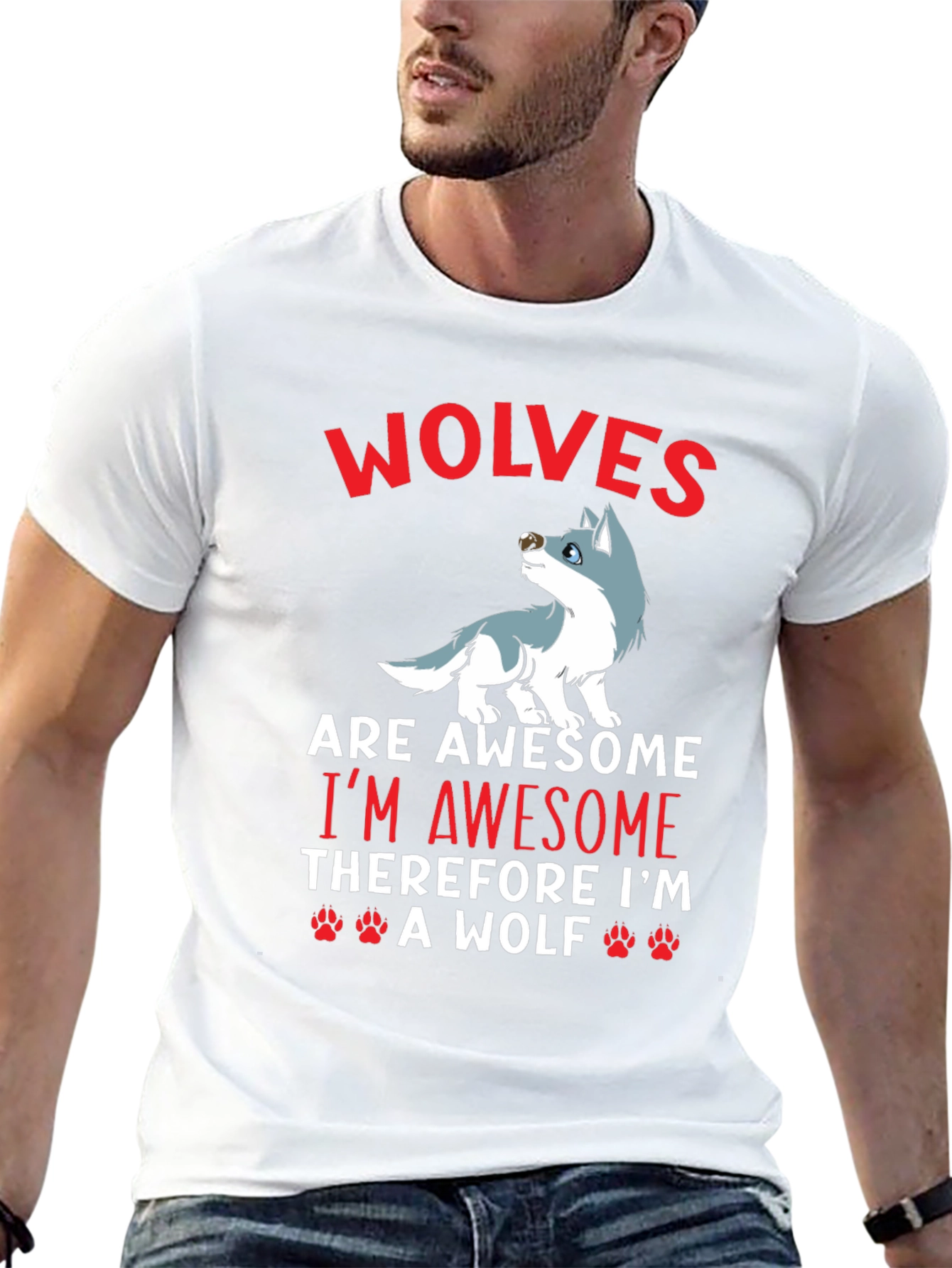 Wolves are Awesome Graphic T-Shirt