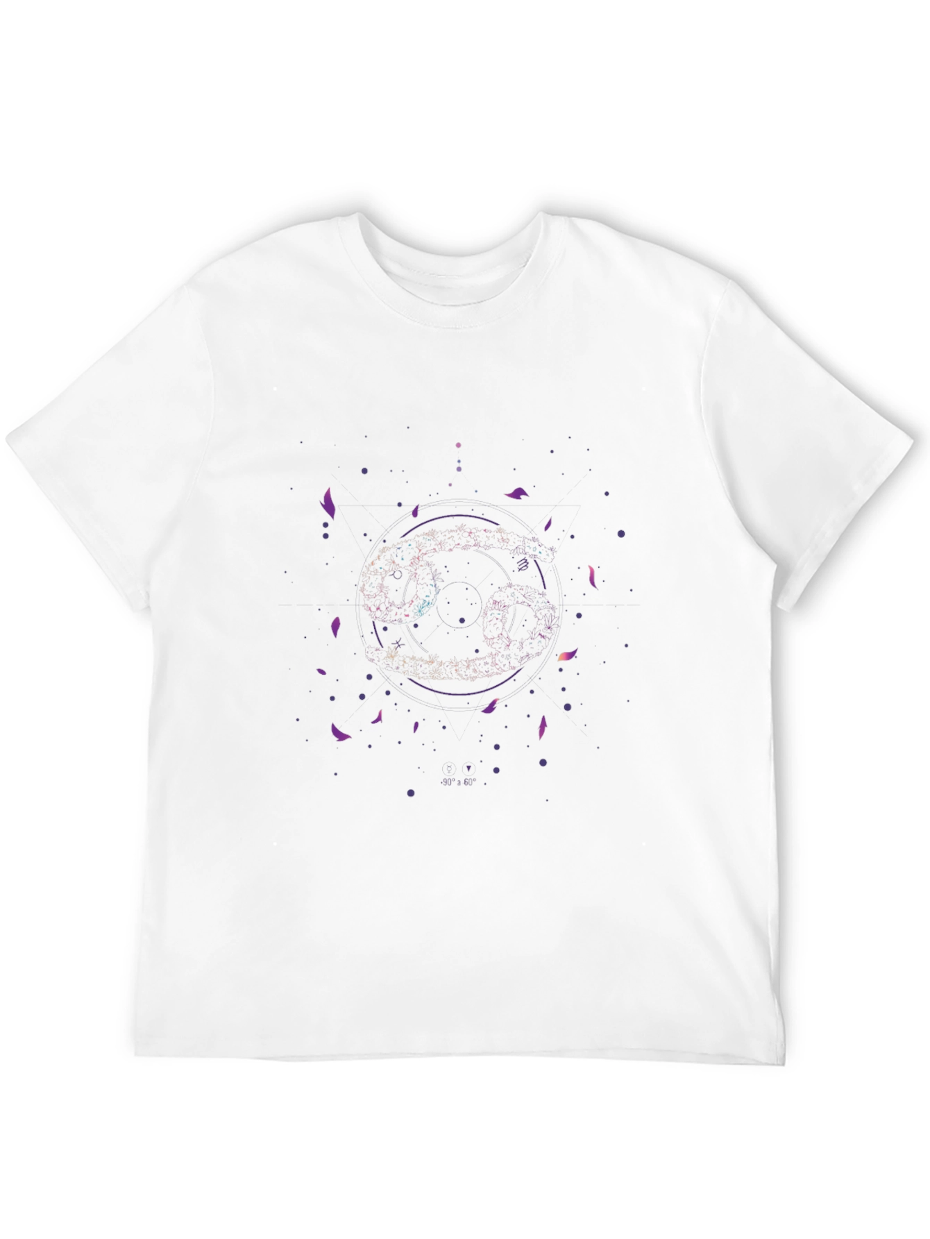 Cosmic Cancer Zodiac Black T-Shirt