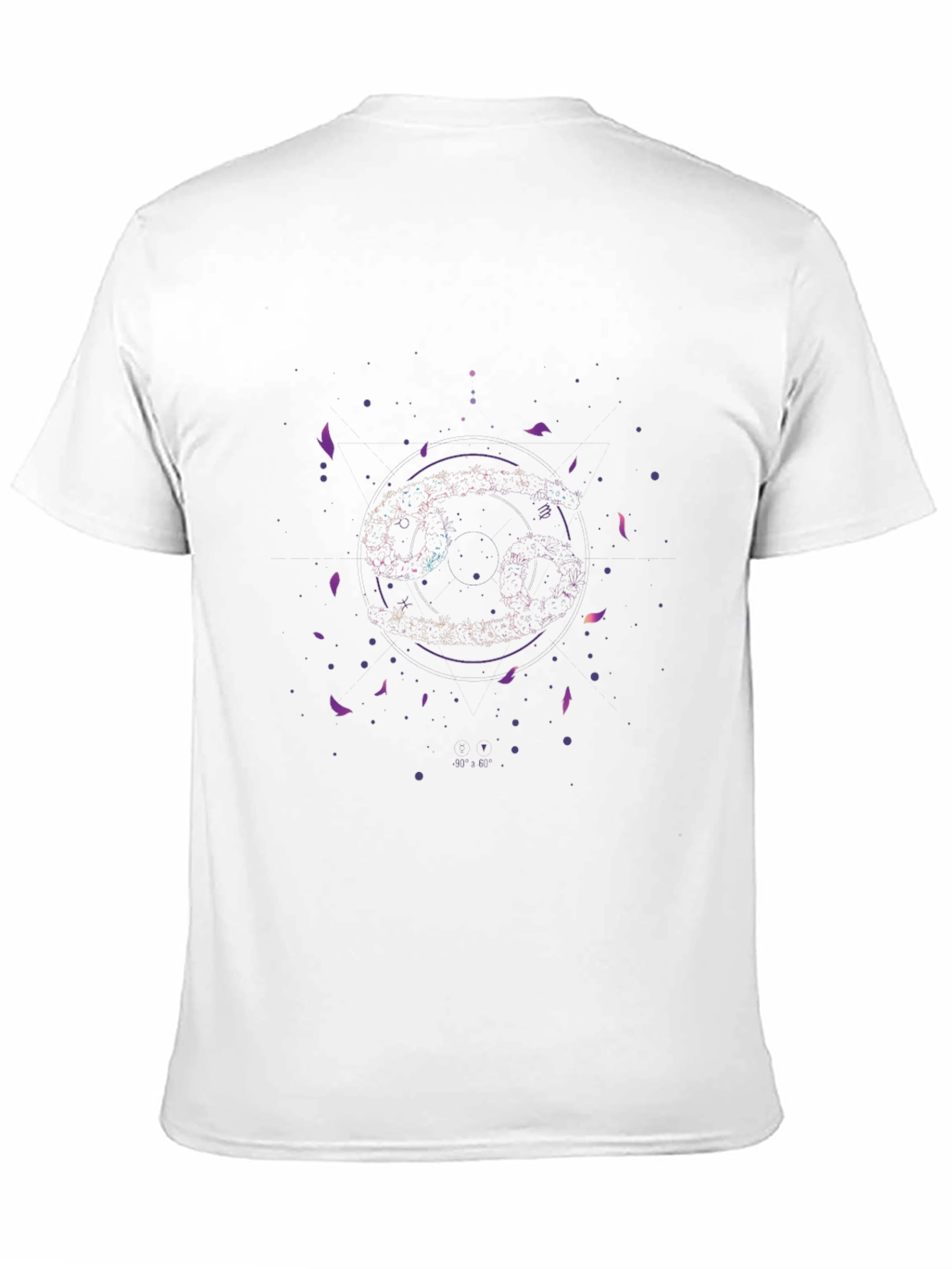 Cosmic Cancer Zodiac Black T-Shirt
