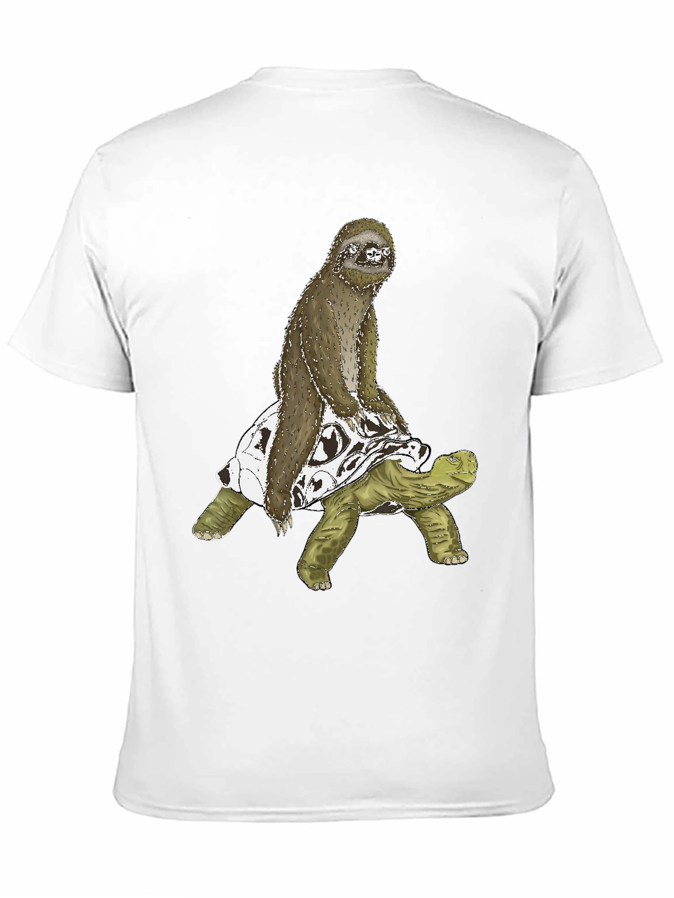 Sloth Riding Turtle Graphic Tee