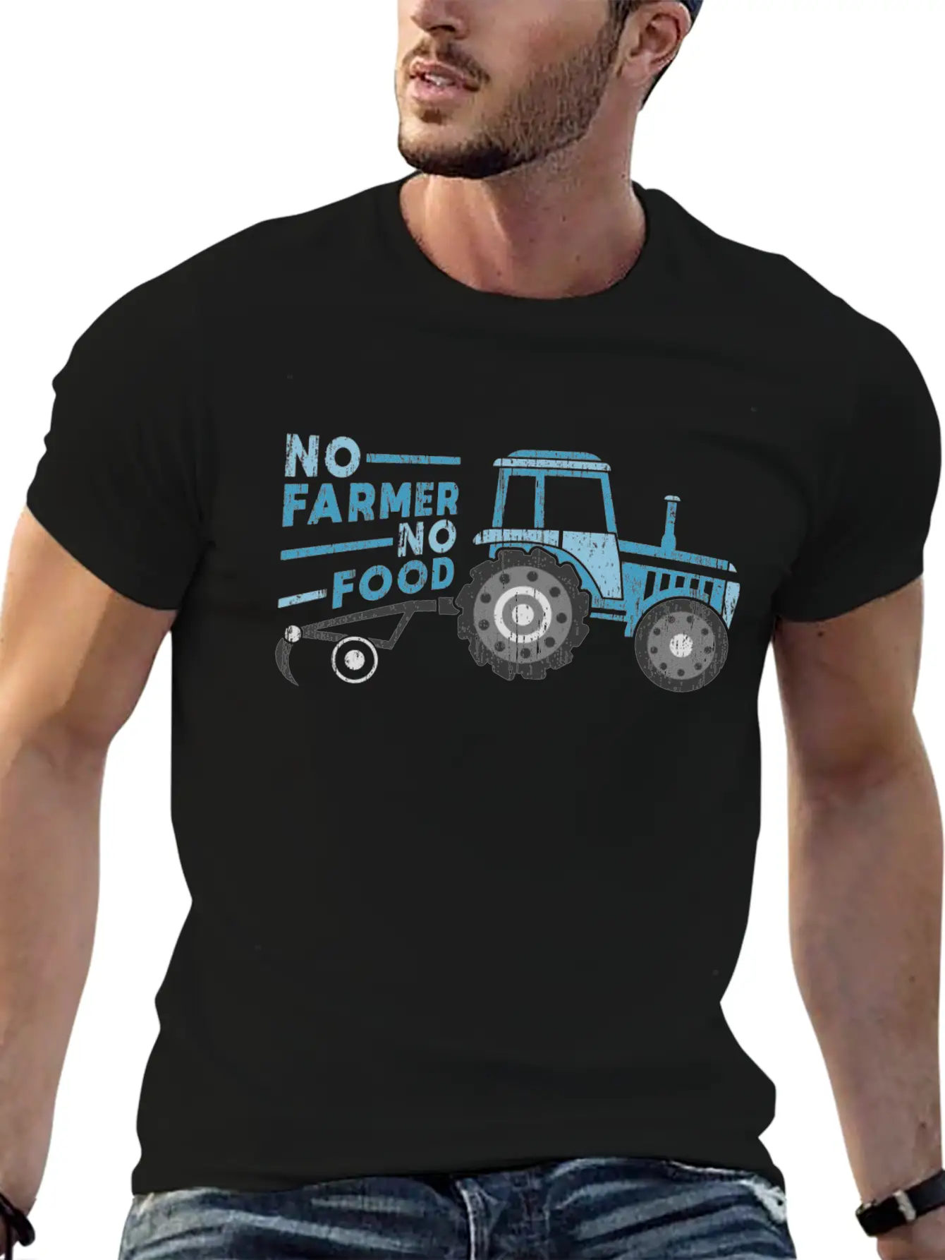 No Farmer No Food Tractor Quote Kid Christmas Gift Comfortable Minimalist Graphic Tee – Summer Style Essential