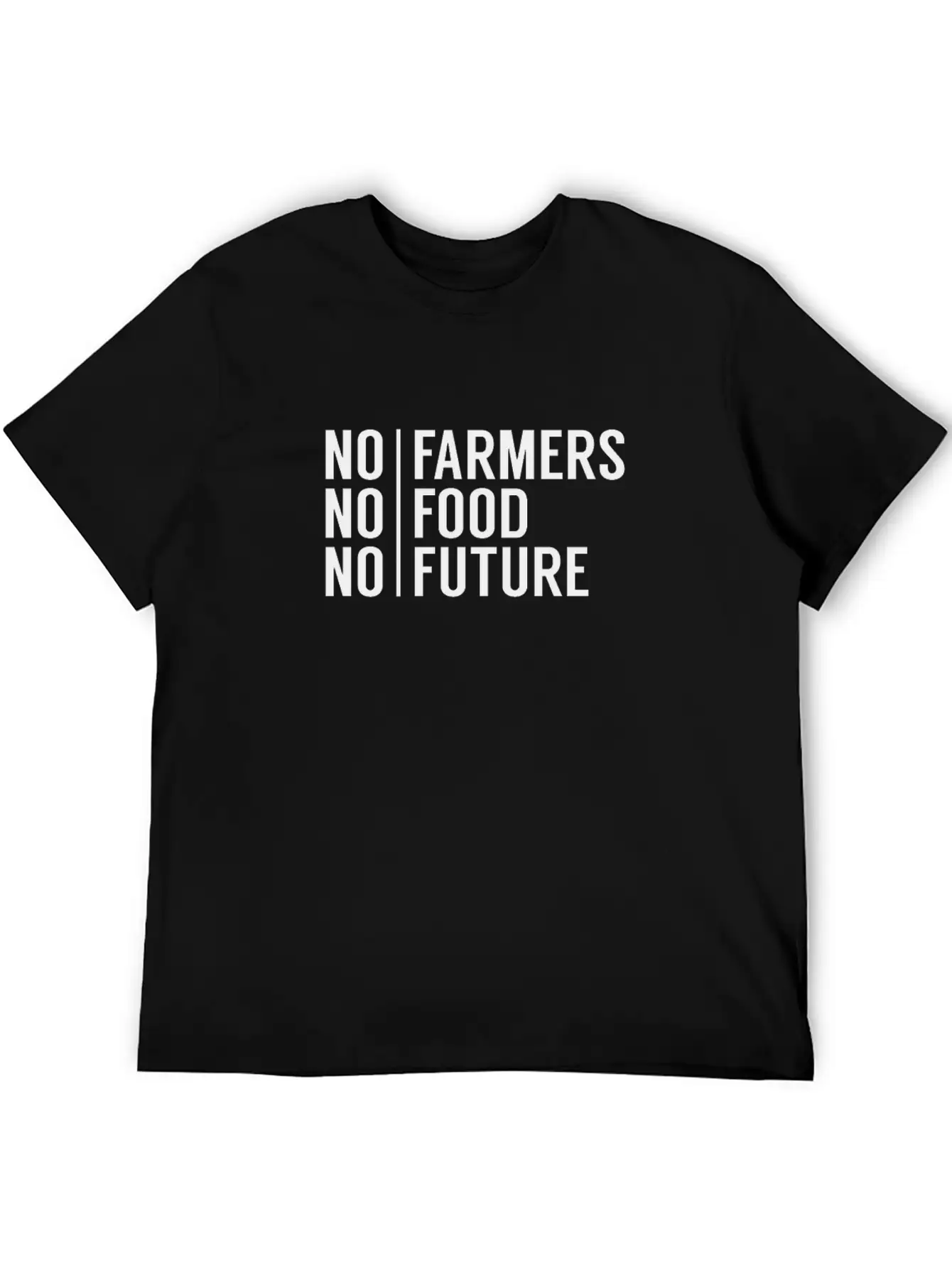 No Farmers No Food No Future Stylish Everyday T-Shirt – Unisex Basic Cotton Tee