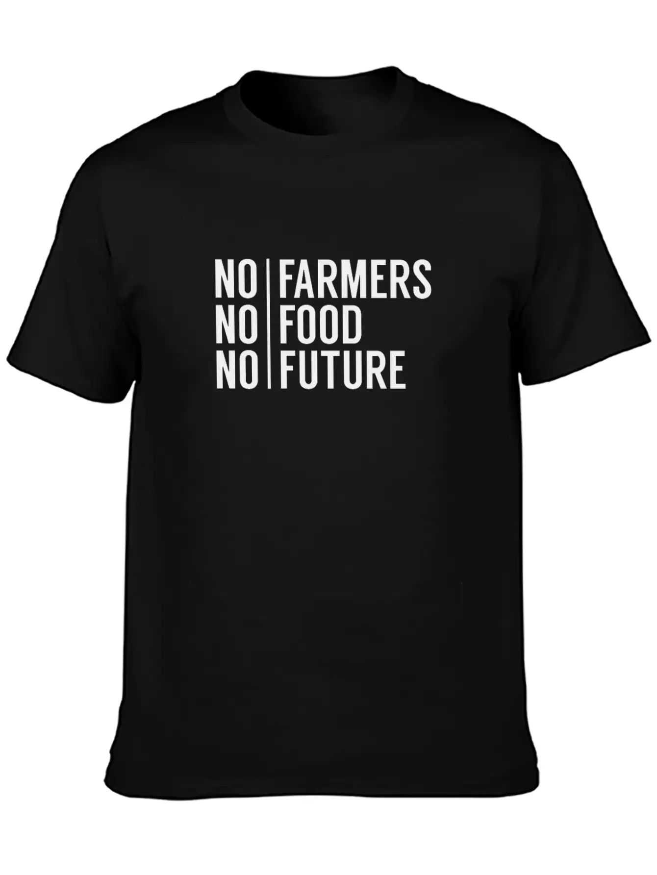 No Farmers No Food No Future Stylish Everyday T-Shirt – Unisex Basic Cotton Tee