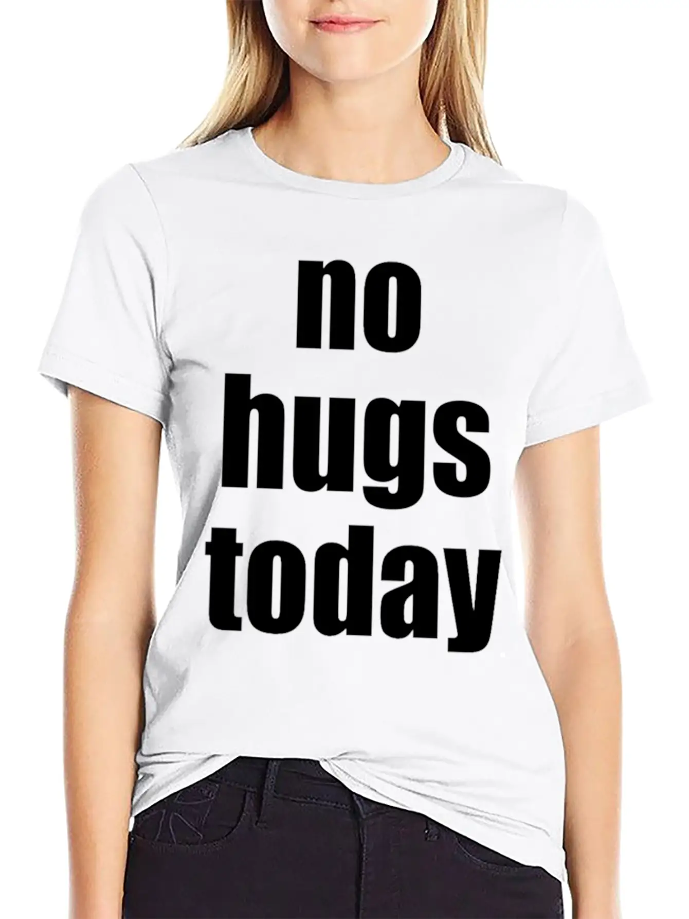 No Hugs Today Timeless Short Sleeve Tee – Comfy And Minimalist Design