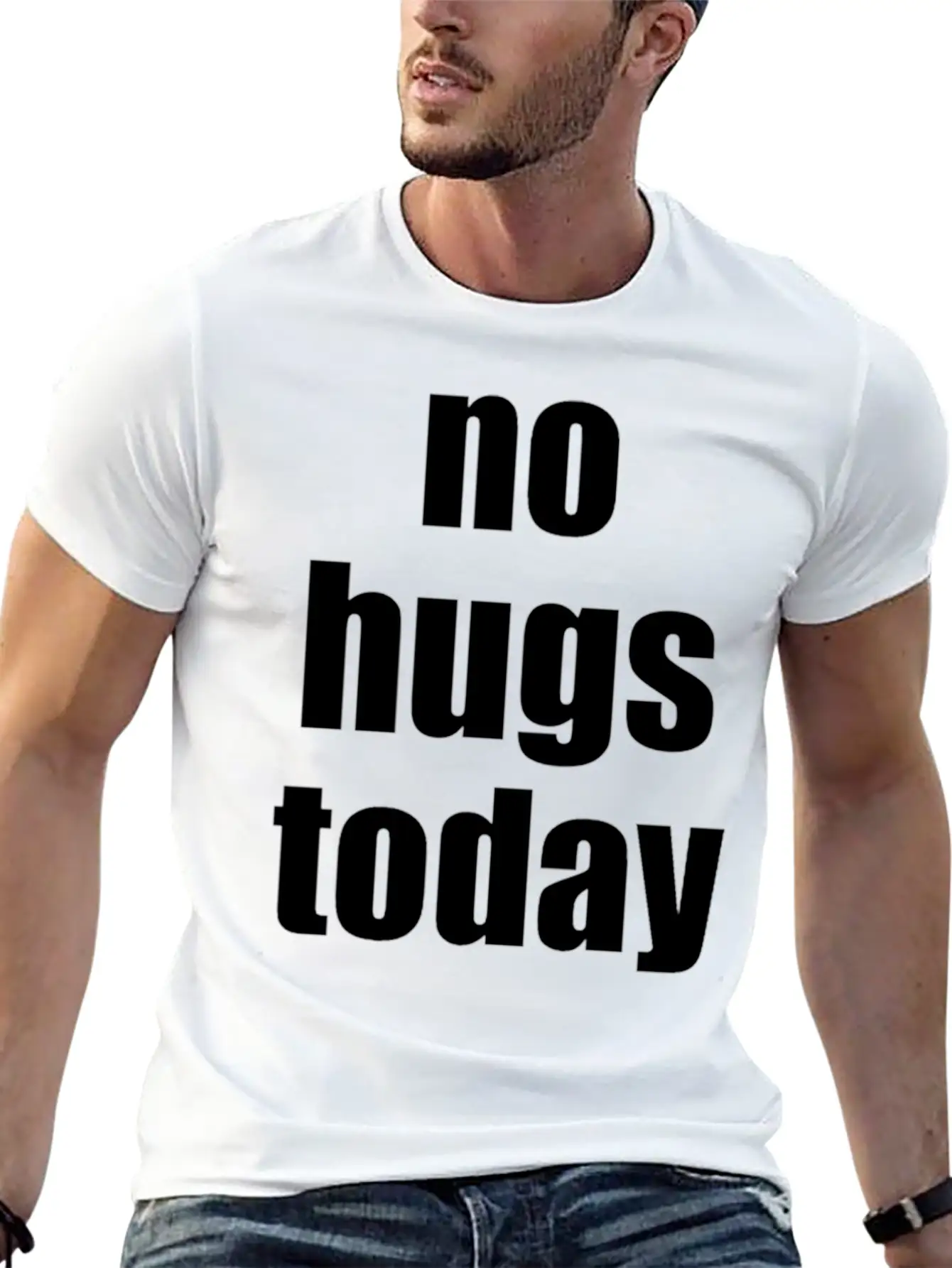 No Hugs Today Timeless Short Sleeve Tee – Comfy And Minimalist Design