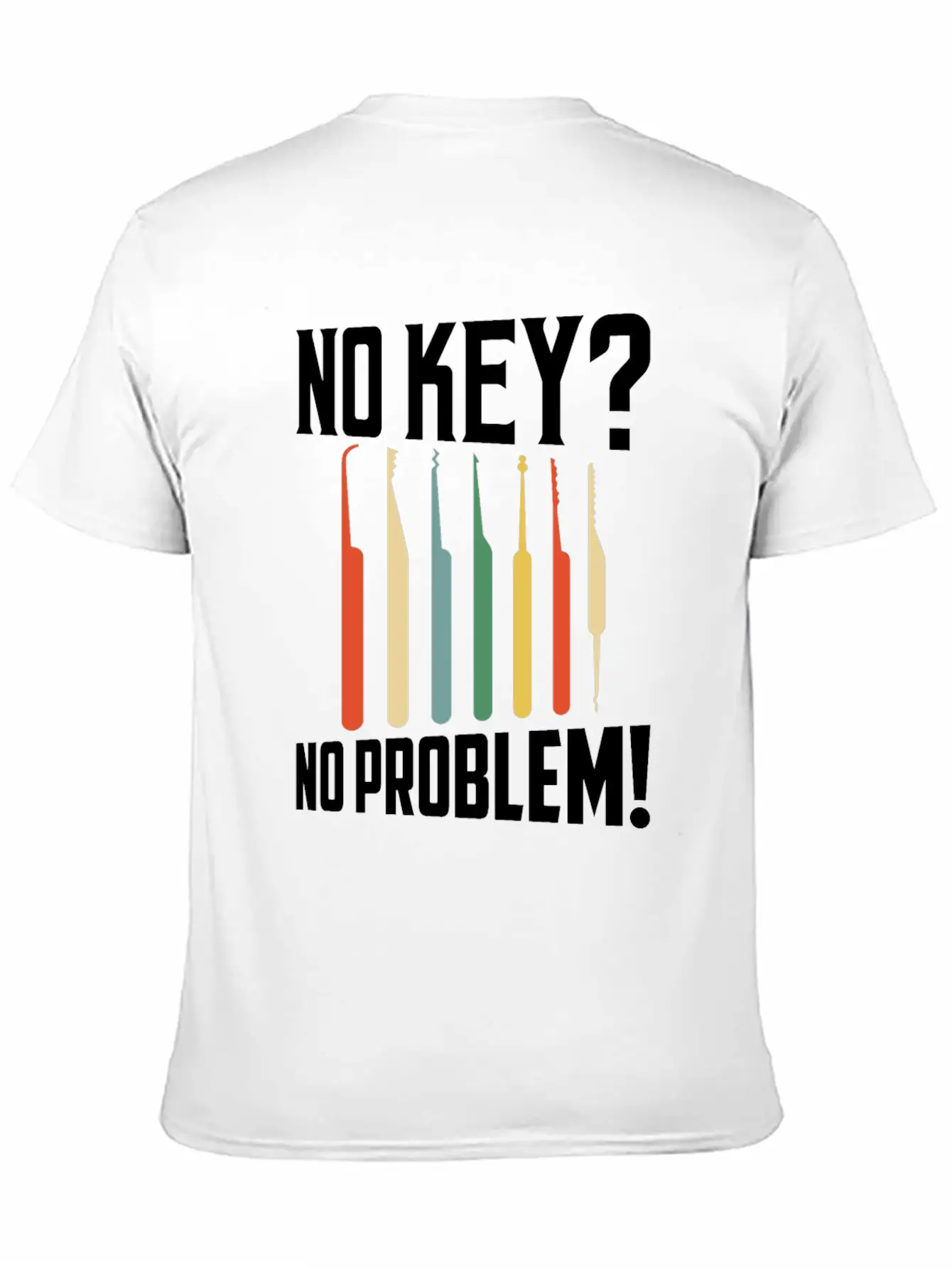 No Key? No Problem! Lockpicker Locksmith Essential Unisex Summer Tee – Soft Cotton Casual Fit