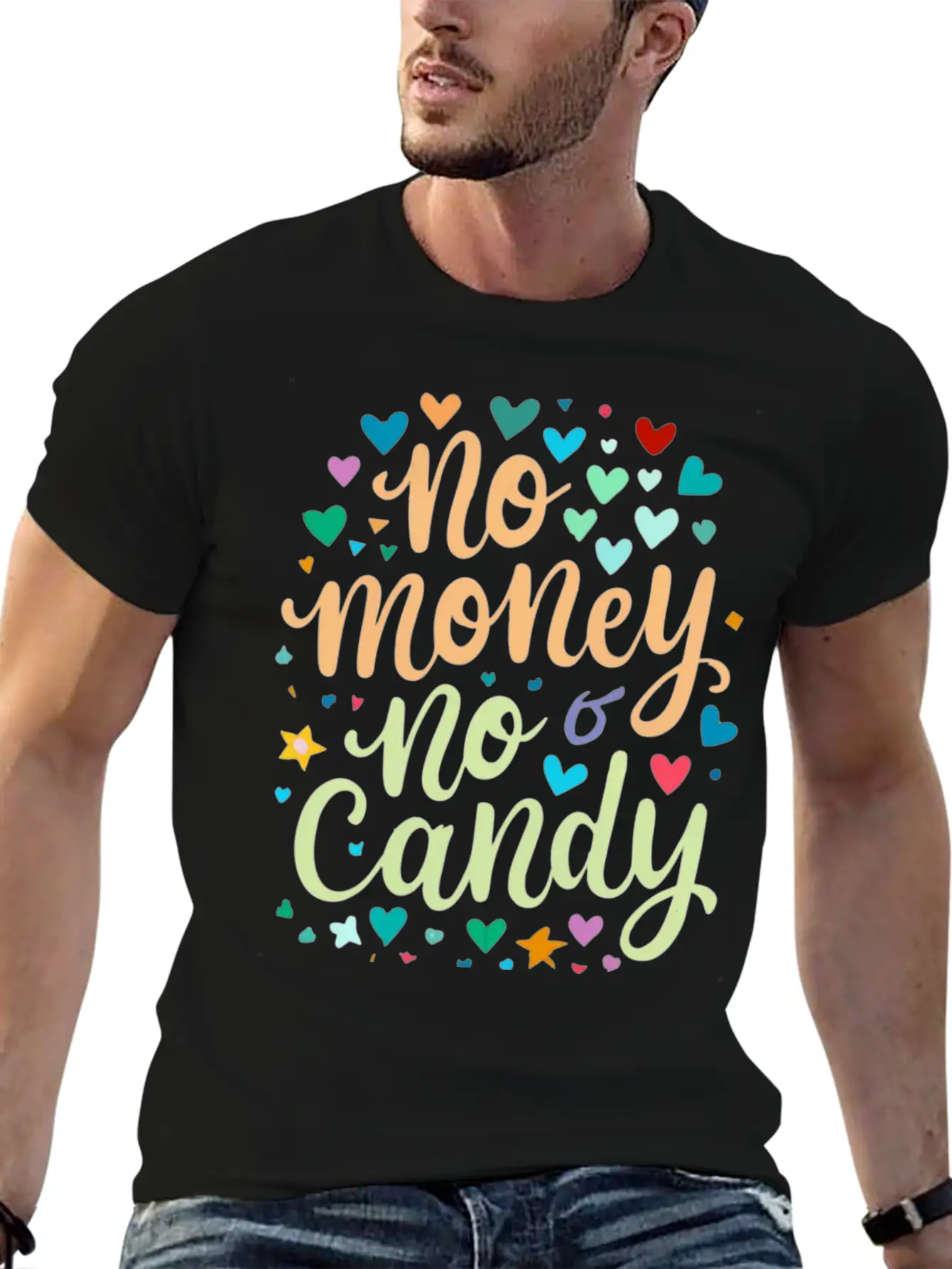 No Money No Candy Halloween Outfit Tshirt Tees Unisex Casual T-Shirt – Clean Design For Daily Comfort