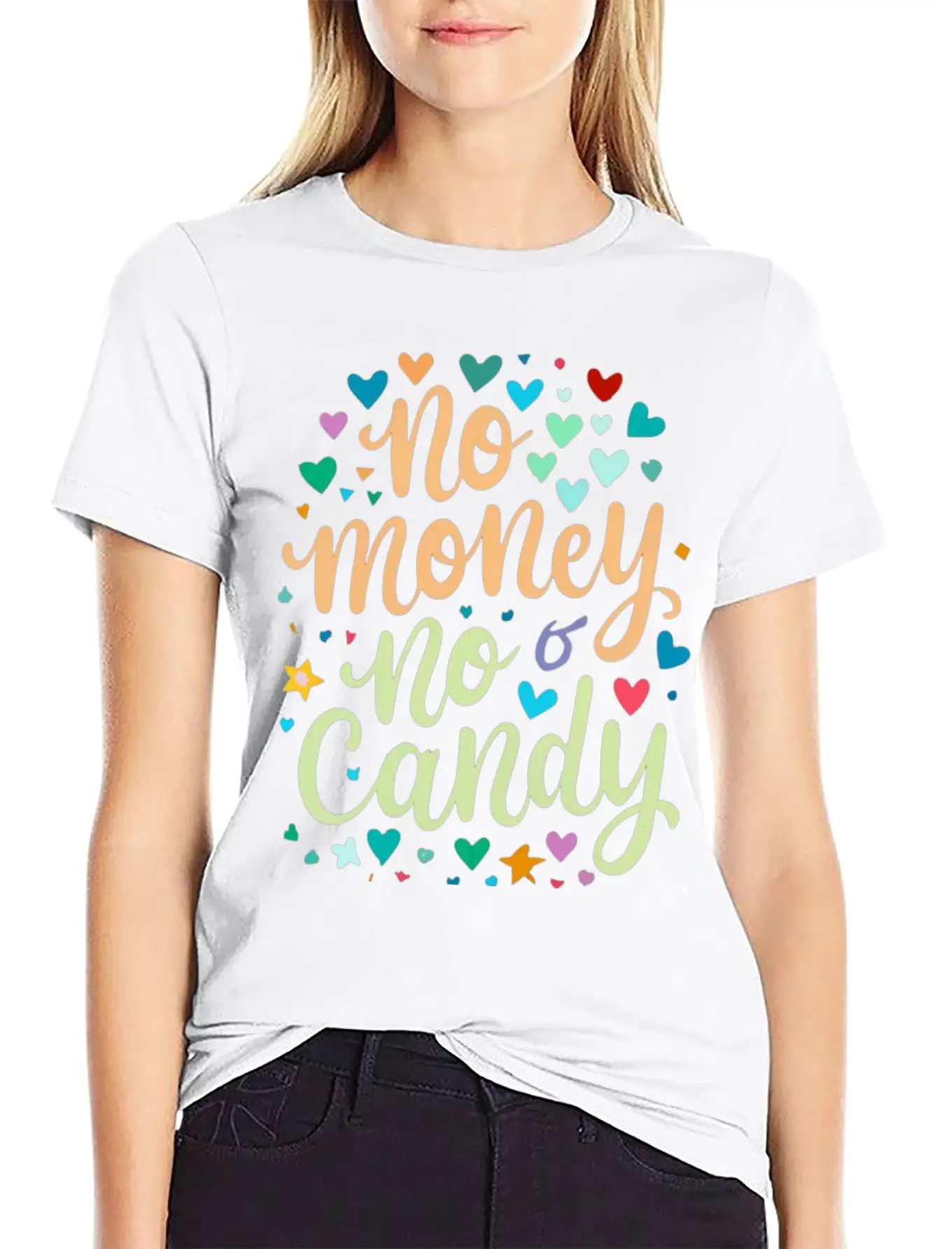 No Money No Candy Halloween Outfit Tshirt Tees Unisex Casual T-Shirt – Clean Design For Daily Comfort