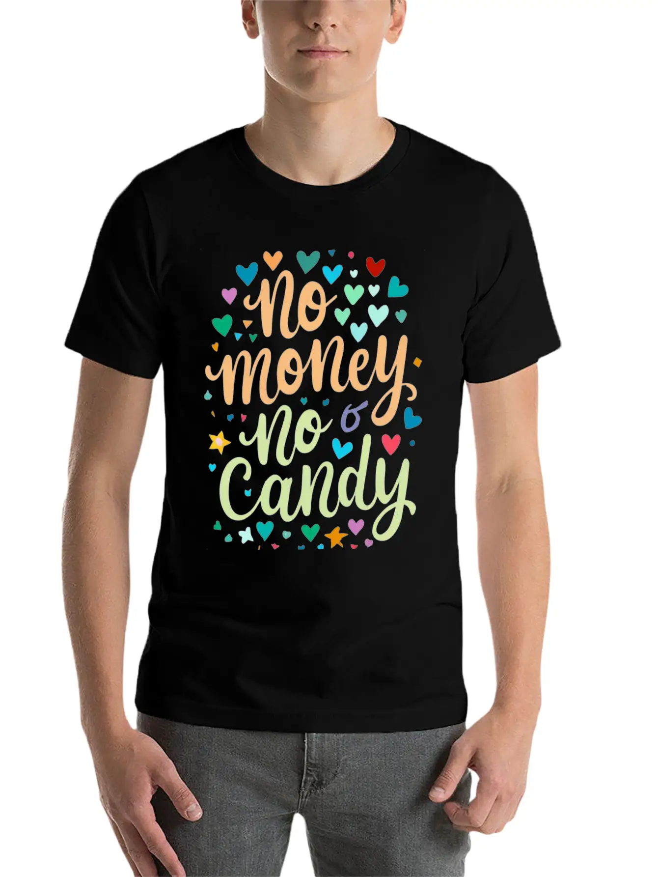 No Money No Candy Halloween Outfit Tshirt Tees Unisex Casual T-Shirt – Clean Design For Daily Comfort