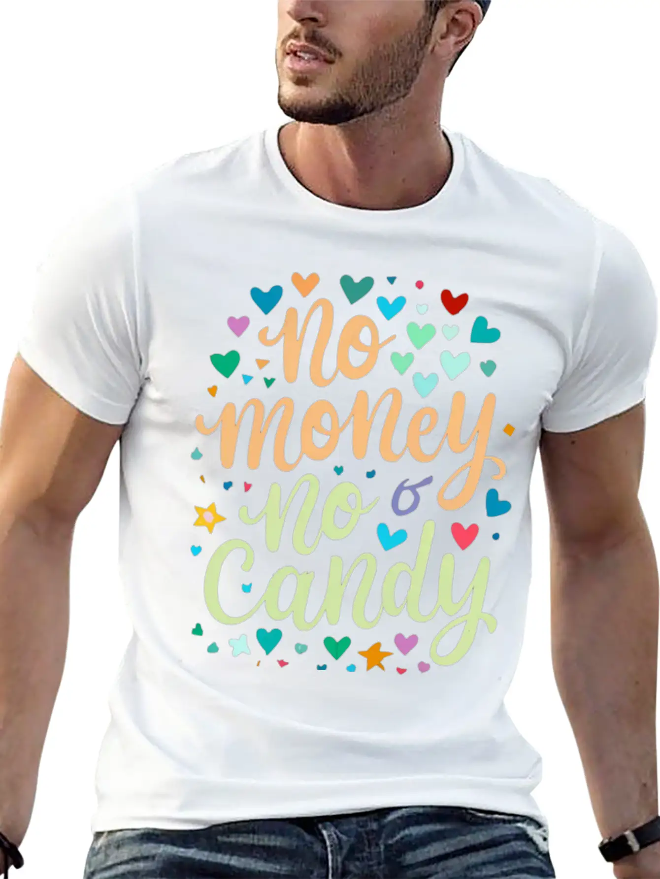 No Money No Candy Halloween Outfit Tshirt Tees Unisex Casual T-Shirt – Clean Design For Daily Comfort