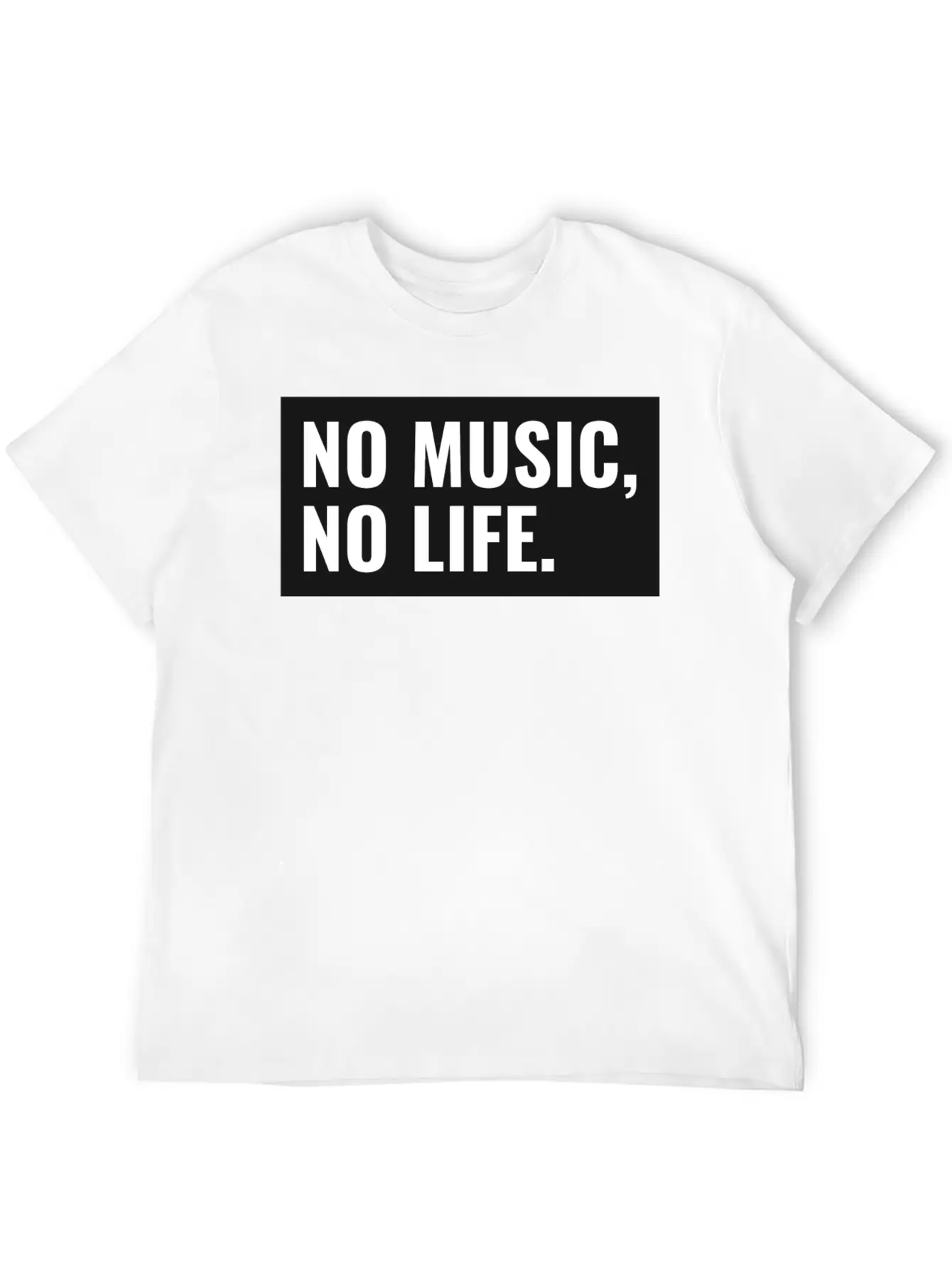 No Music, No Life. Stylish Everyday T-Shirt – Unisex Basic Cotton Tee
