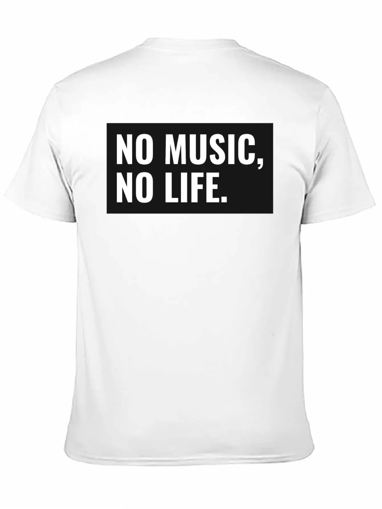 No Music, No Life. Stylish Everyday T-Shirt – Unisex Basic Cotton Tee