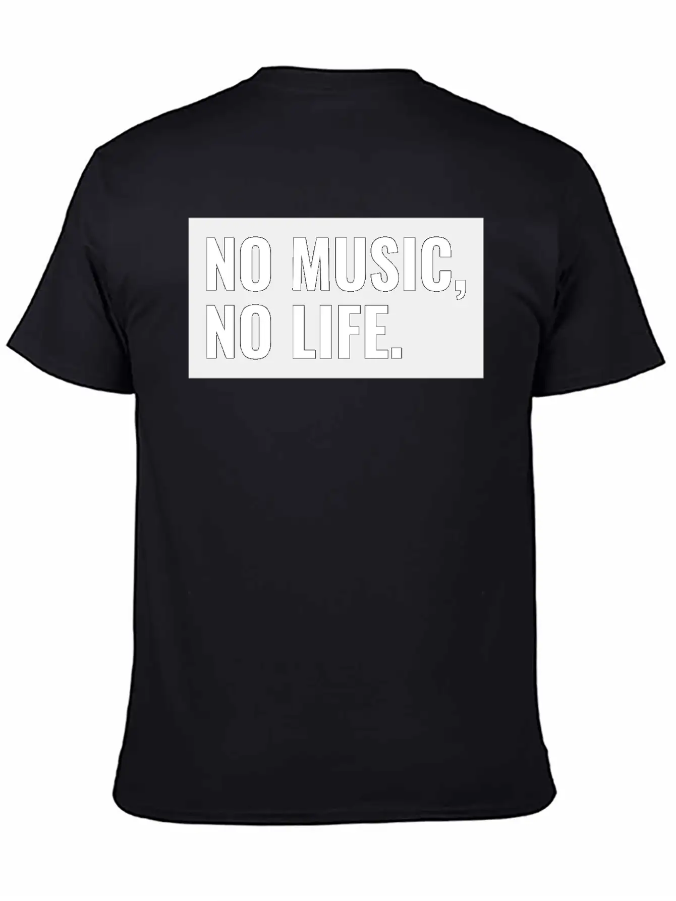No Music, No Life. Stylish Everyday T-Shirt – Unisex Basic Cotton Tee