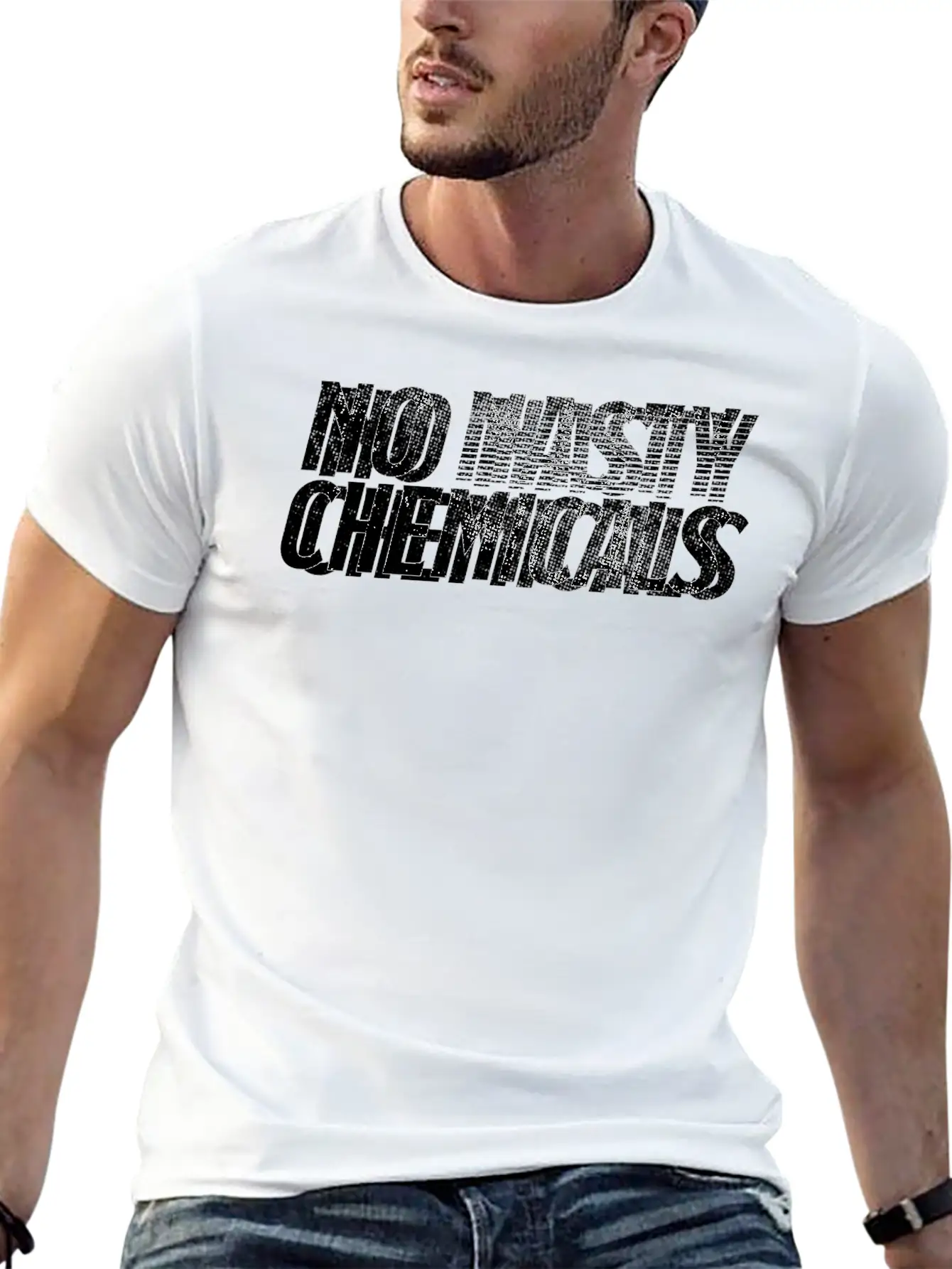 No Nasty Chemicals Unisex Short Sleeve Soft Cotton T-Shirt – Casual Everyday Wear