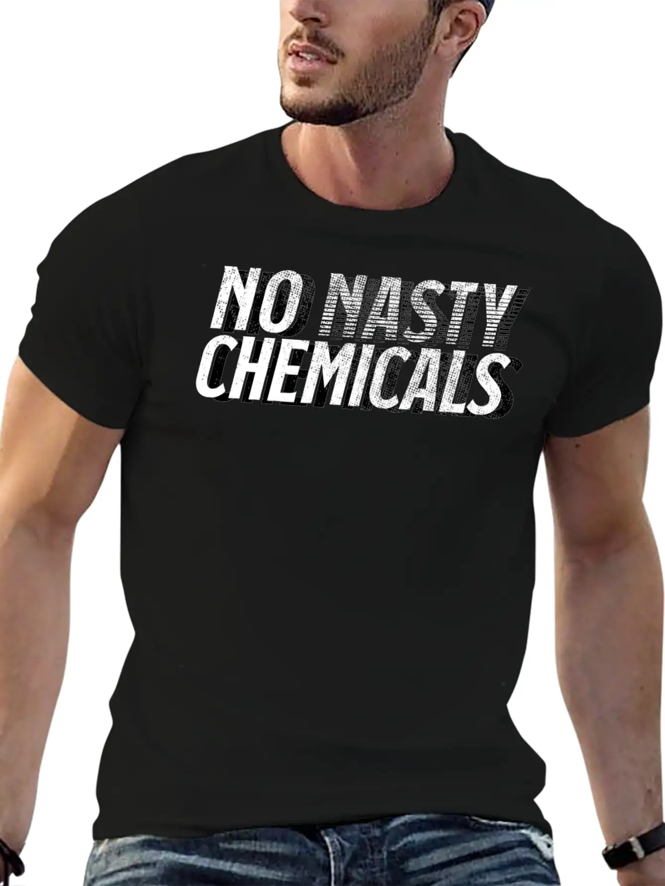No Nasty Chemicals Unisex Short Sleeve Soft Cotton T-Shirt – Casual Everyday Wear