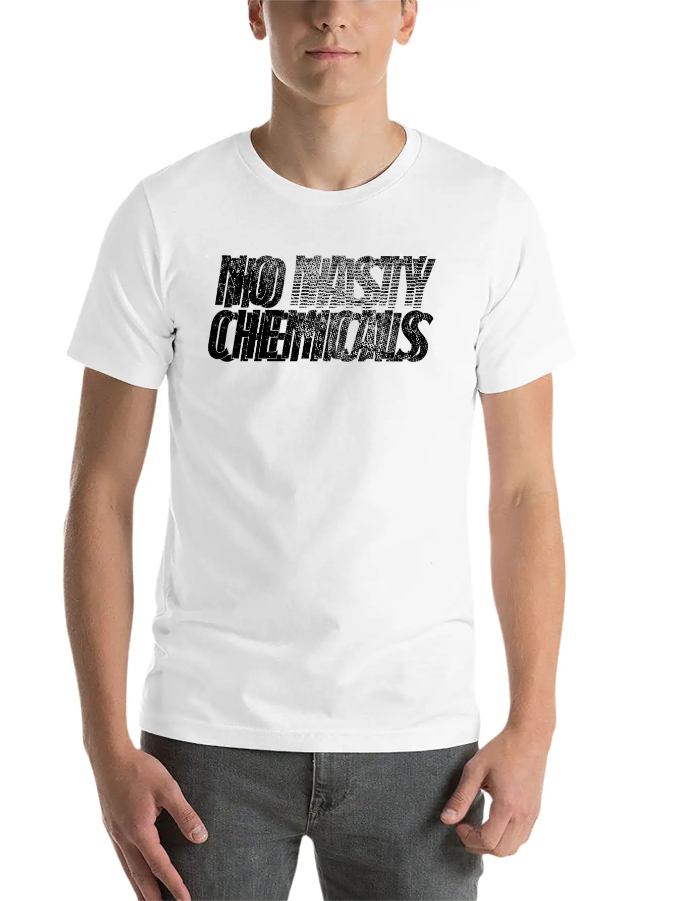 No Nasty Chemicals Unisex Short Sleeve Soft Cotton T-Shirt – Casual Everyday Wear