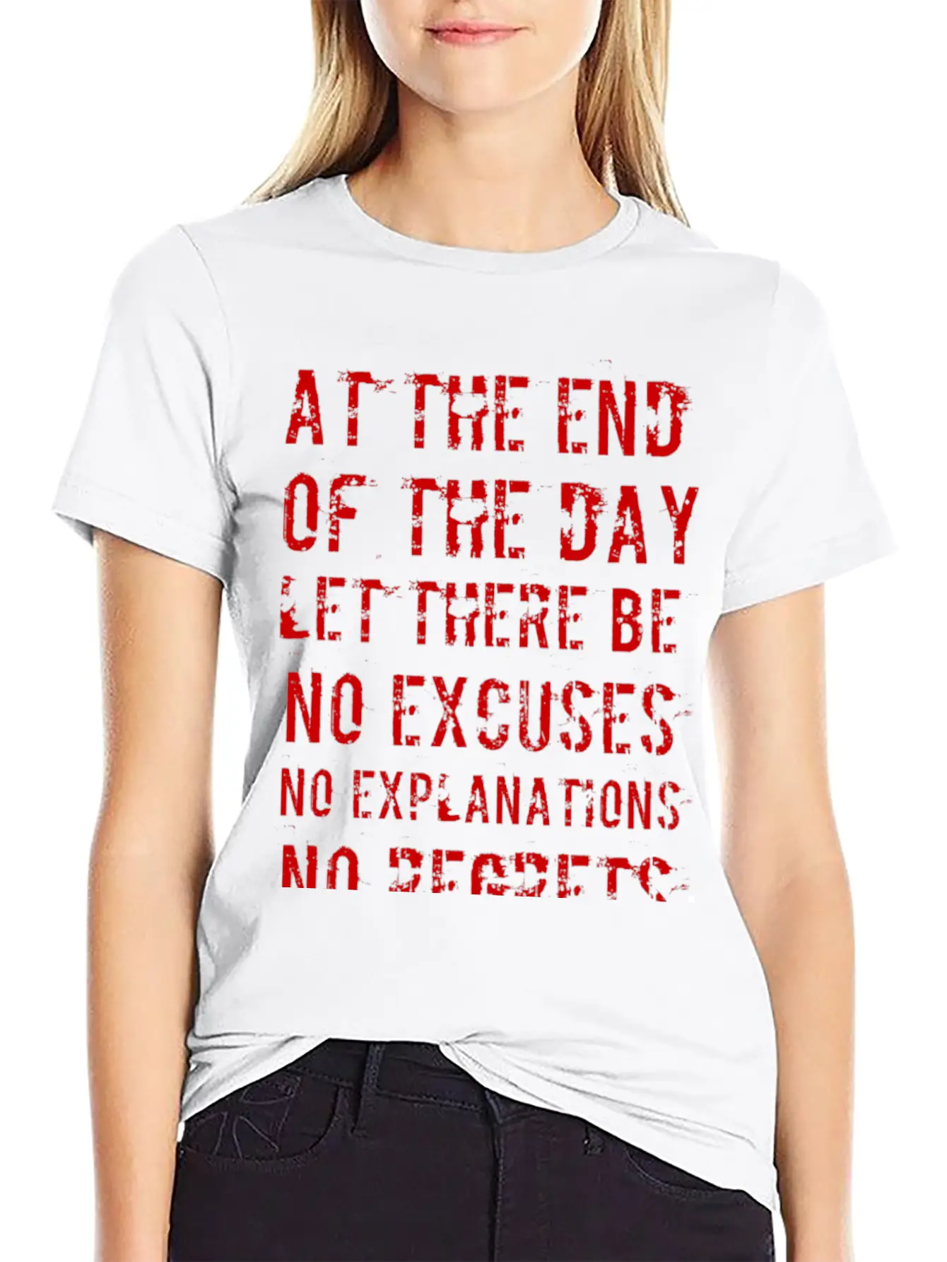 No Regrets Basic Graphic T-Shirt – Daily Comfort In Soft Cotton