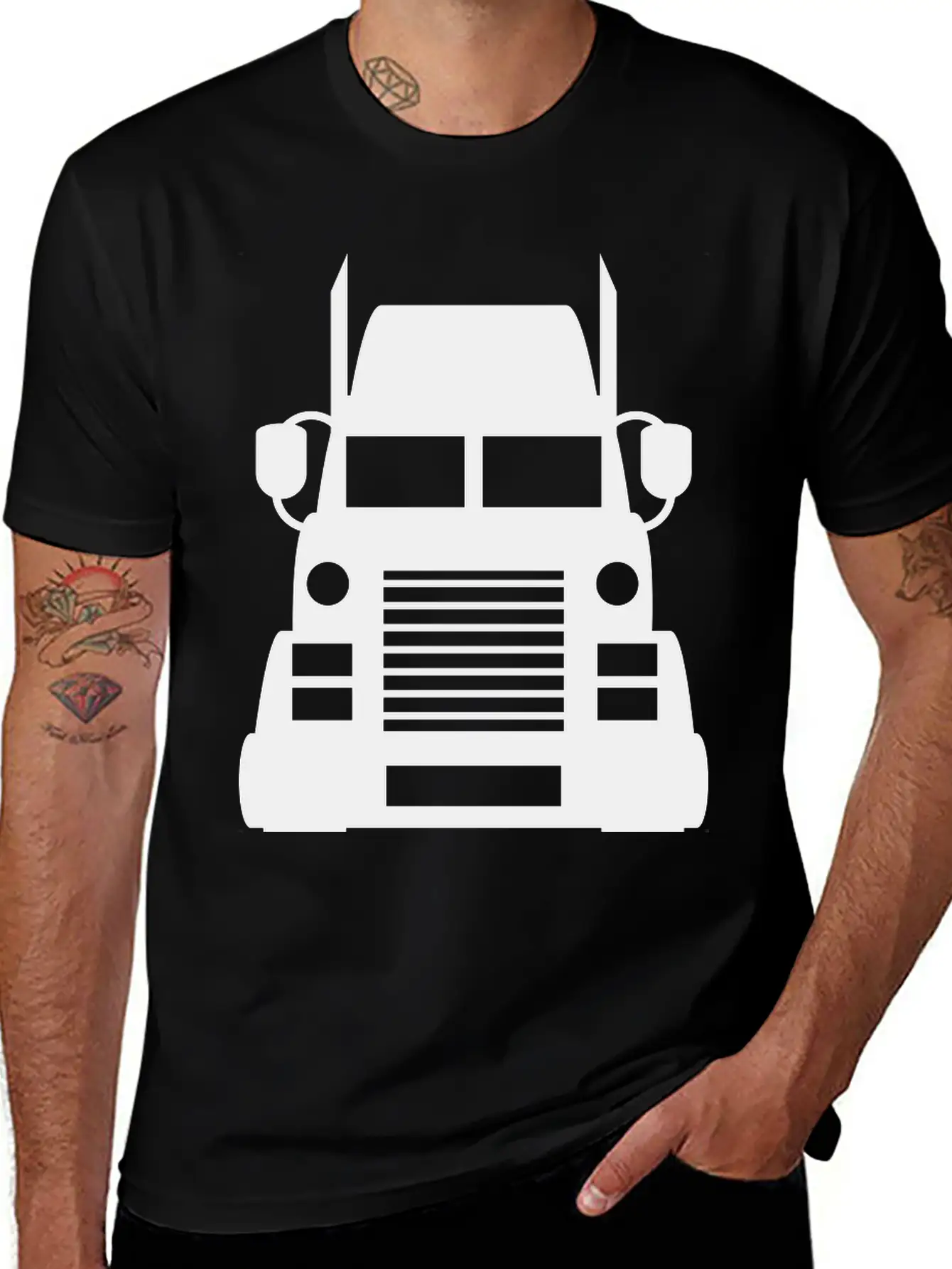 No Shield Zone Truck Truck Lorries Truck Driver Dr Basic Graphic T-Shirt – Daily Comfort In Soft Cotton