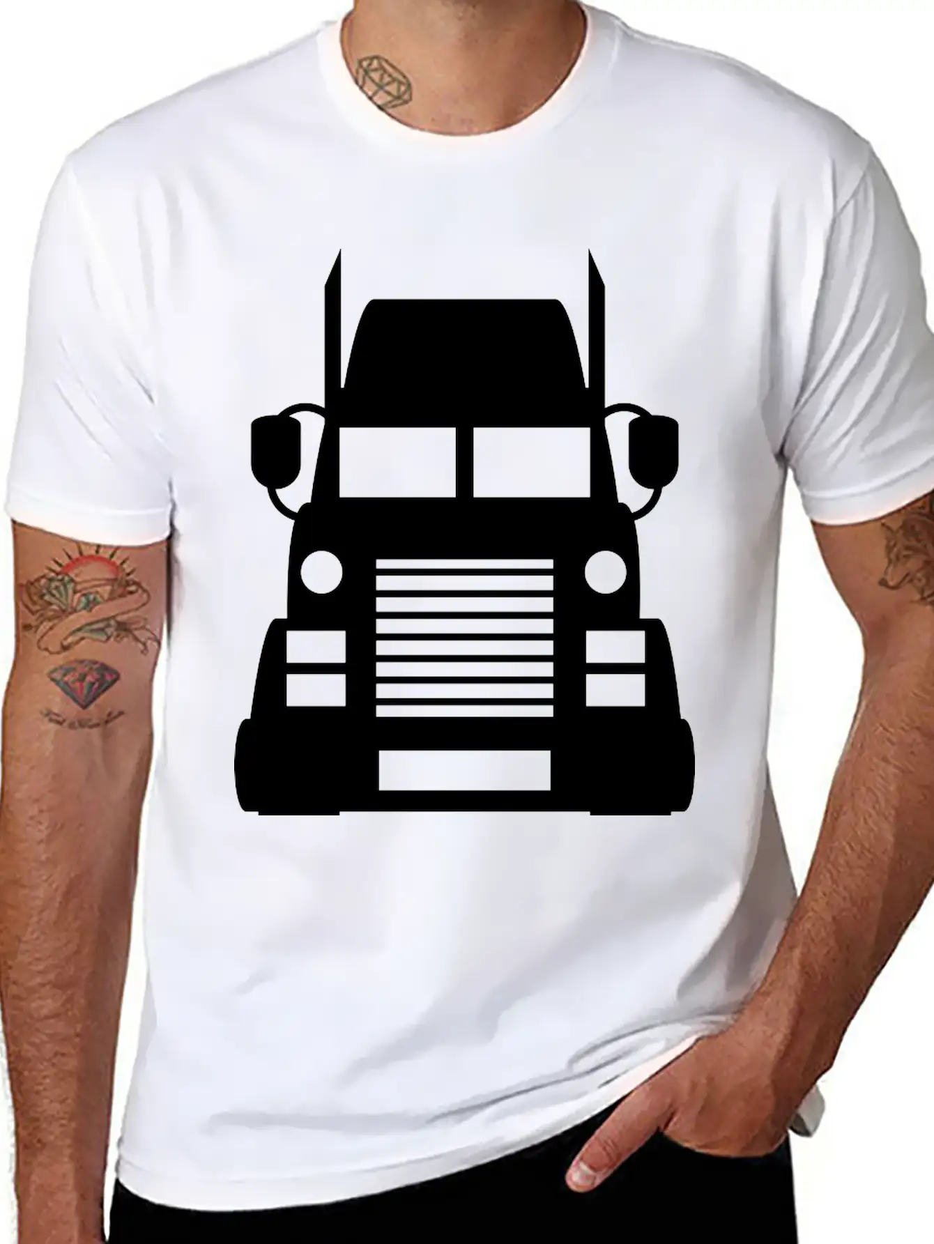 No Shield Zone Truck Truck Lorries Truck Driver Dr Basic Graphic T-Shirt – Daily Comfort In Soft Cotton